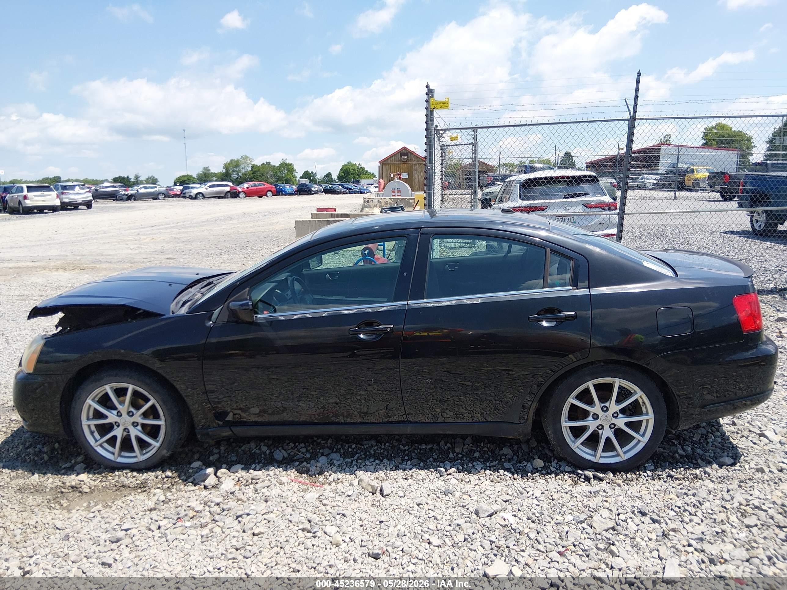 2012 Mitsubishi Galant Es/se Black vin: 4A32B3FF5CE009619