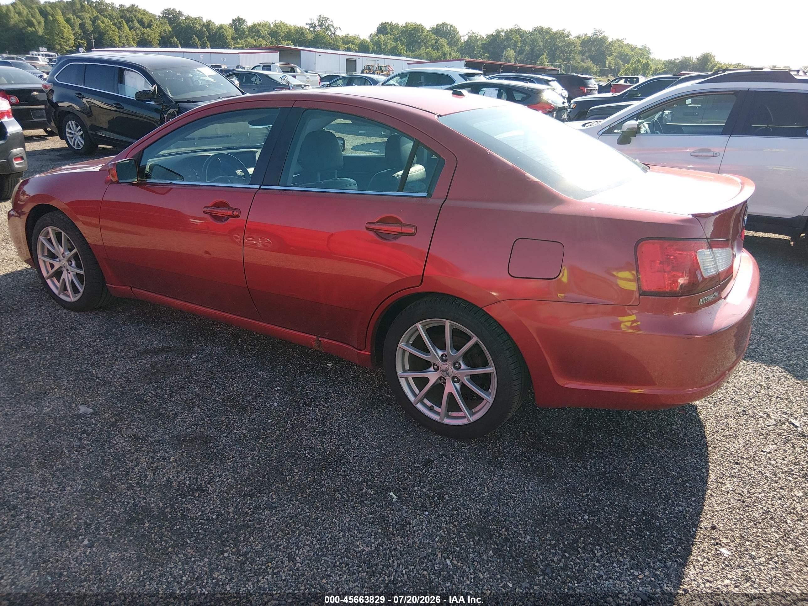 2012 Mitsubishi Galant Es/se Красный vin: 4A32B3FF6CE009838