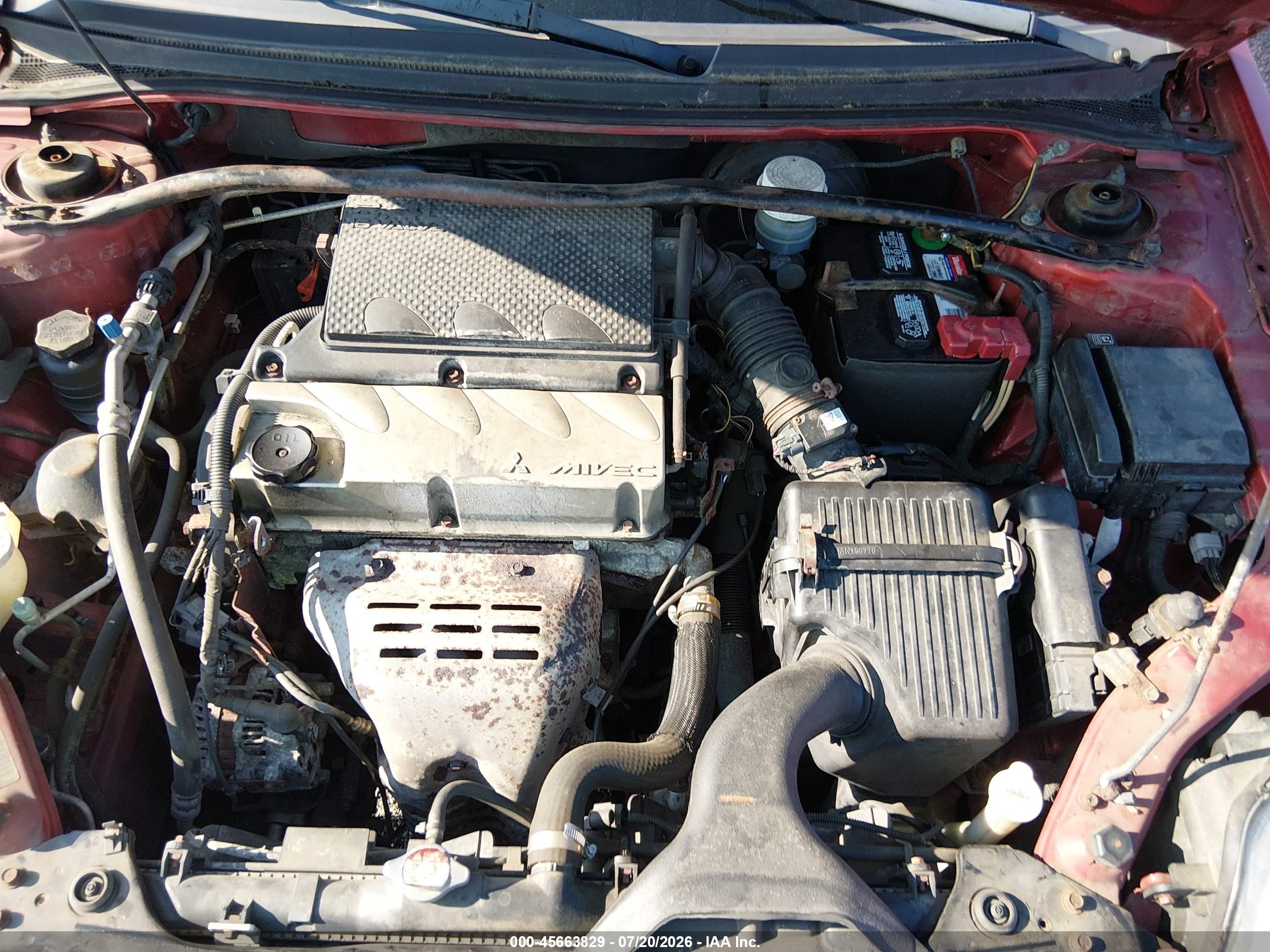 2012 Mitsubishi Galant Es/se Красный vin: 4A32B3FF6CE009838