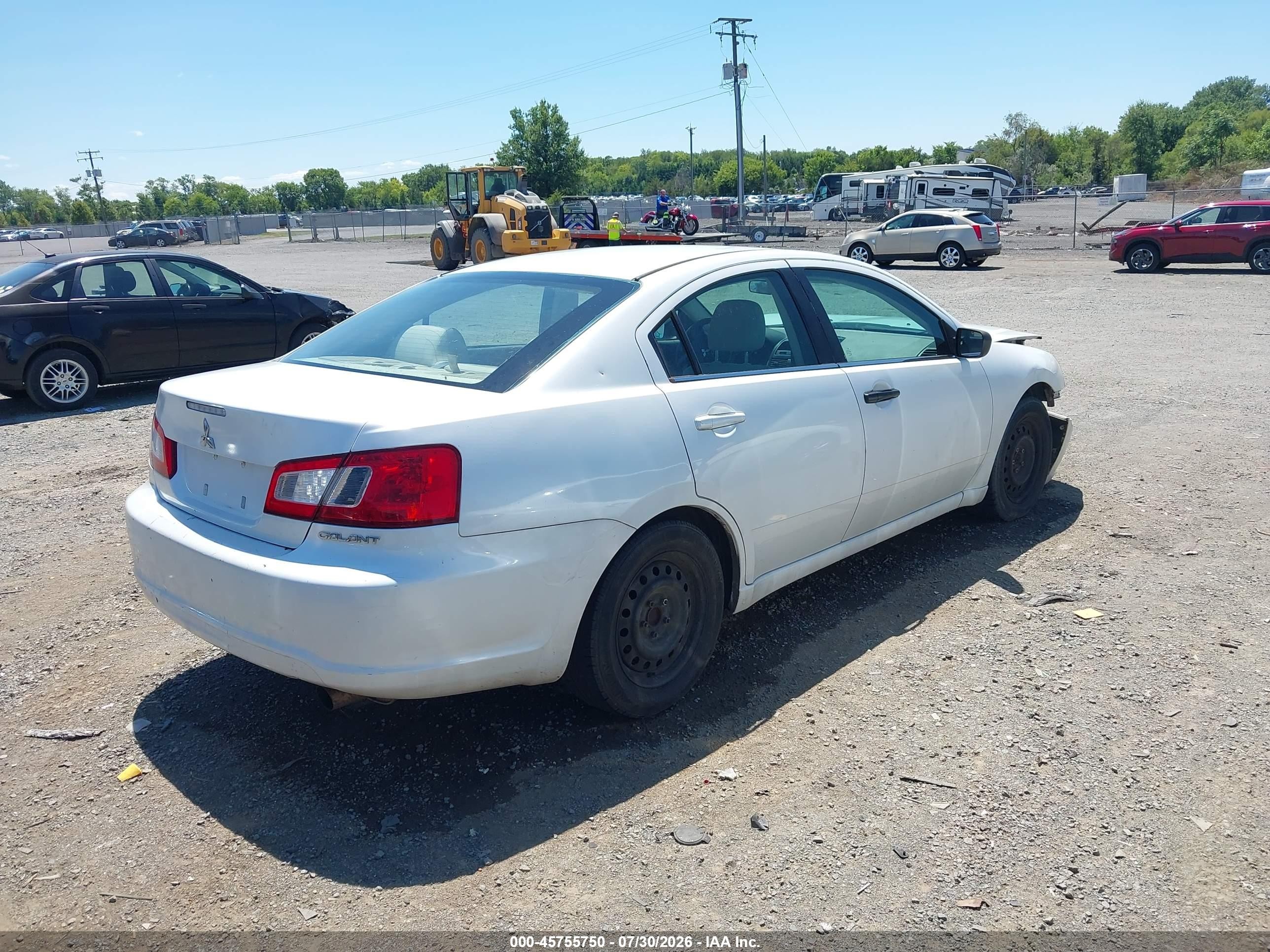 2012 Mitsubishi Galant Es/se White vin: 4A32B3FF6CE014294