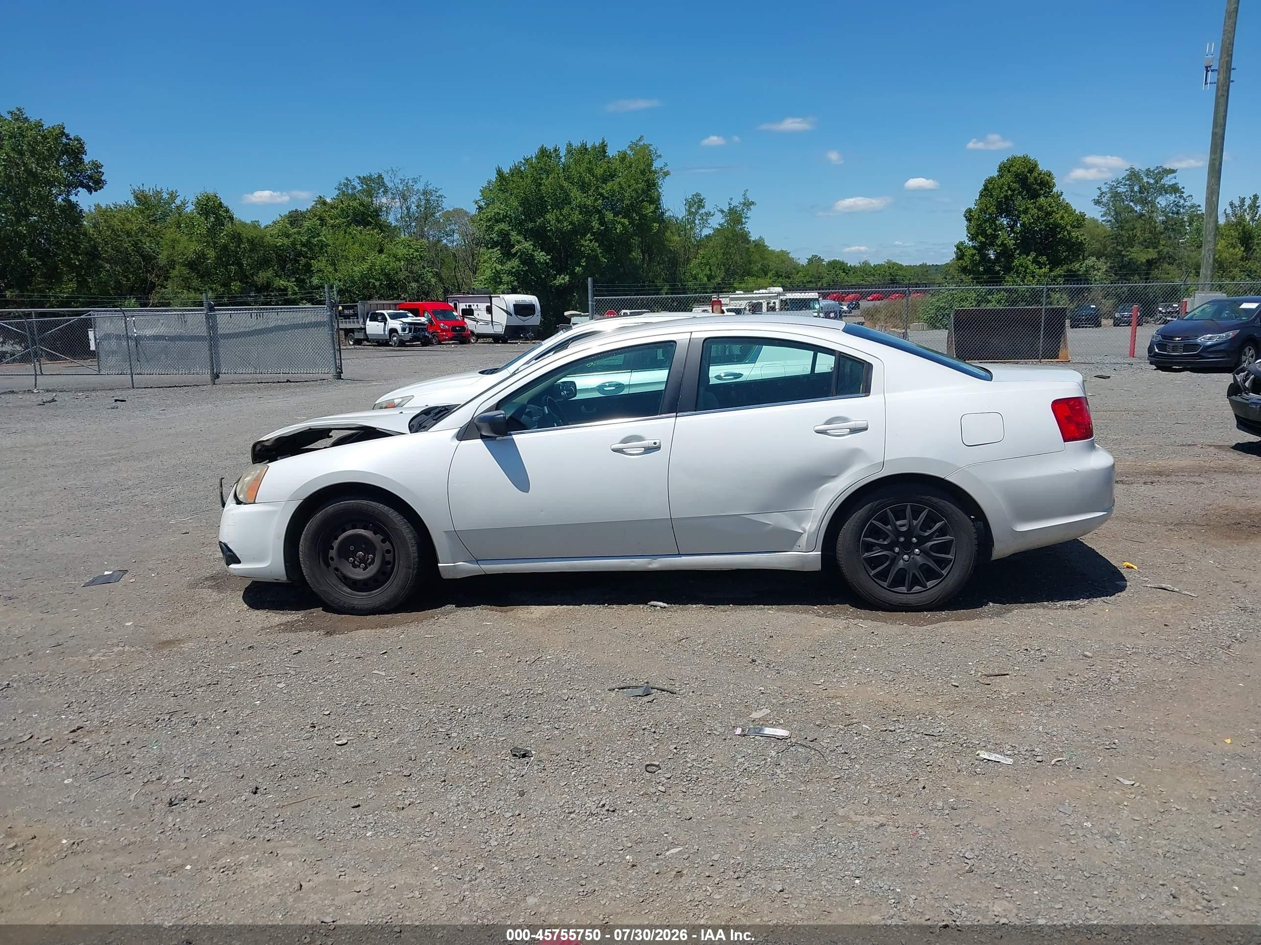 2012 Mitsubishi Galant Es/se White vin: 4A32B3FF6CE014294