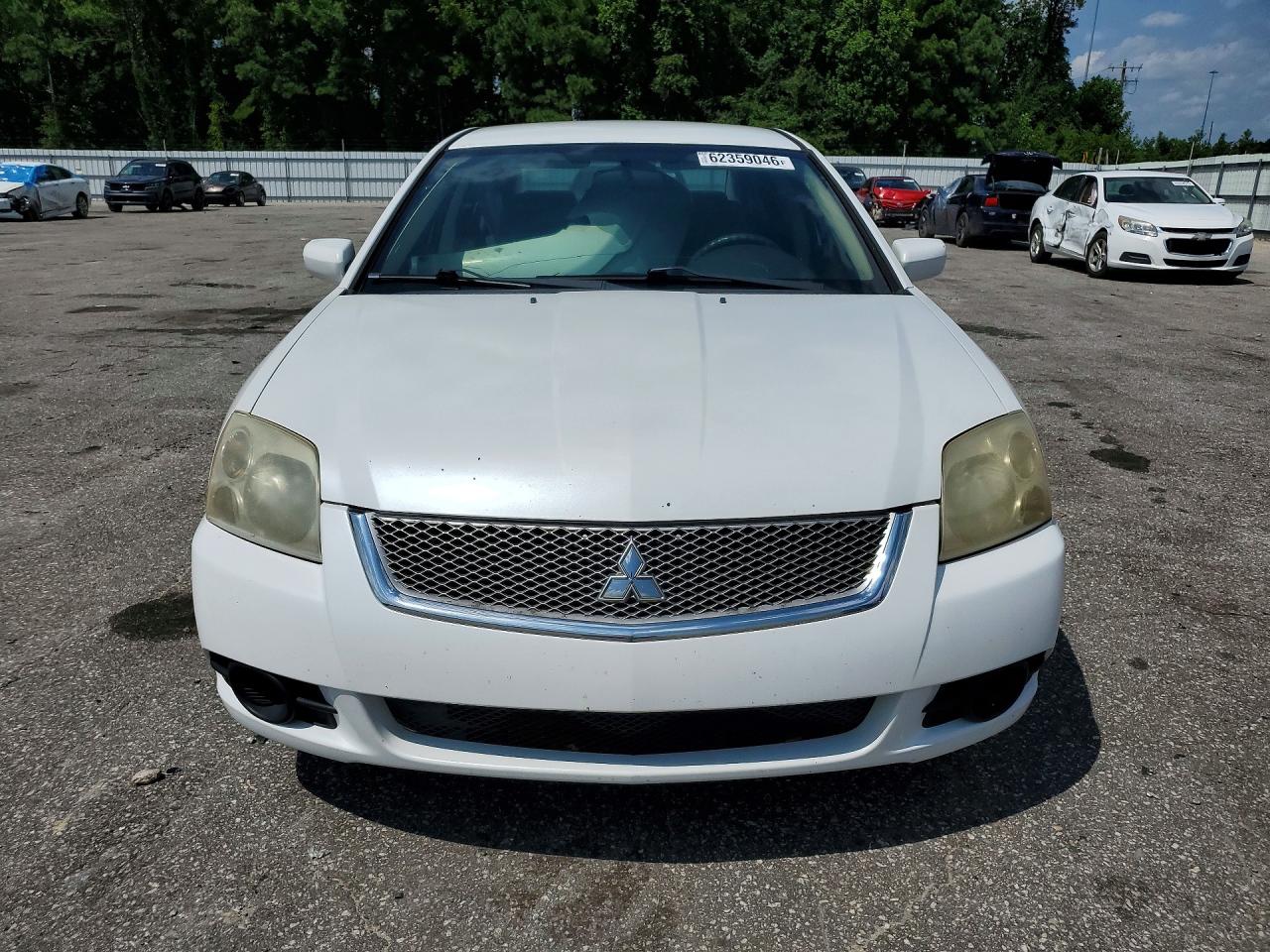 2012 Mitsubishi Galant Es White vin: 4A32B3FF6CE021651