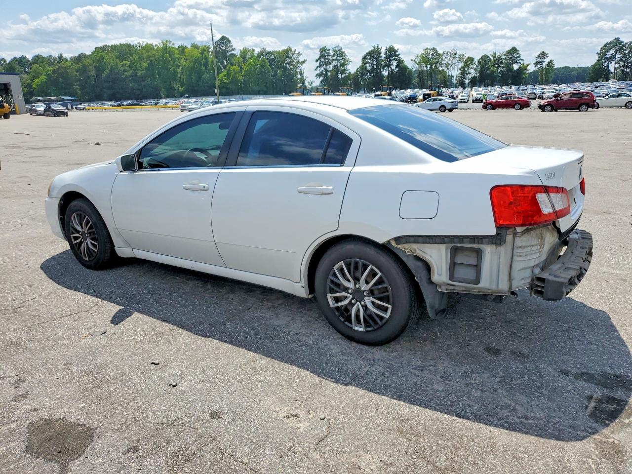2012 Mitsubishi Galant Es White vin: 4A32B3FF6CE021651