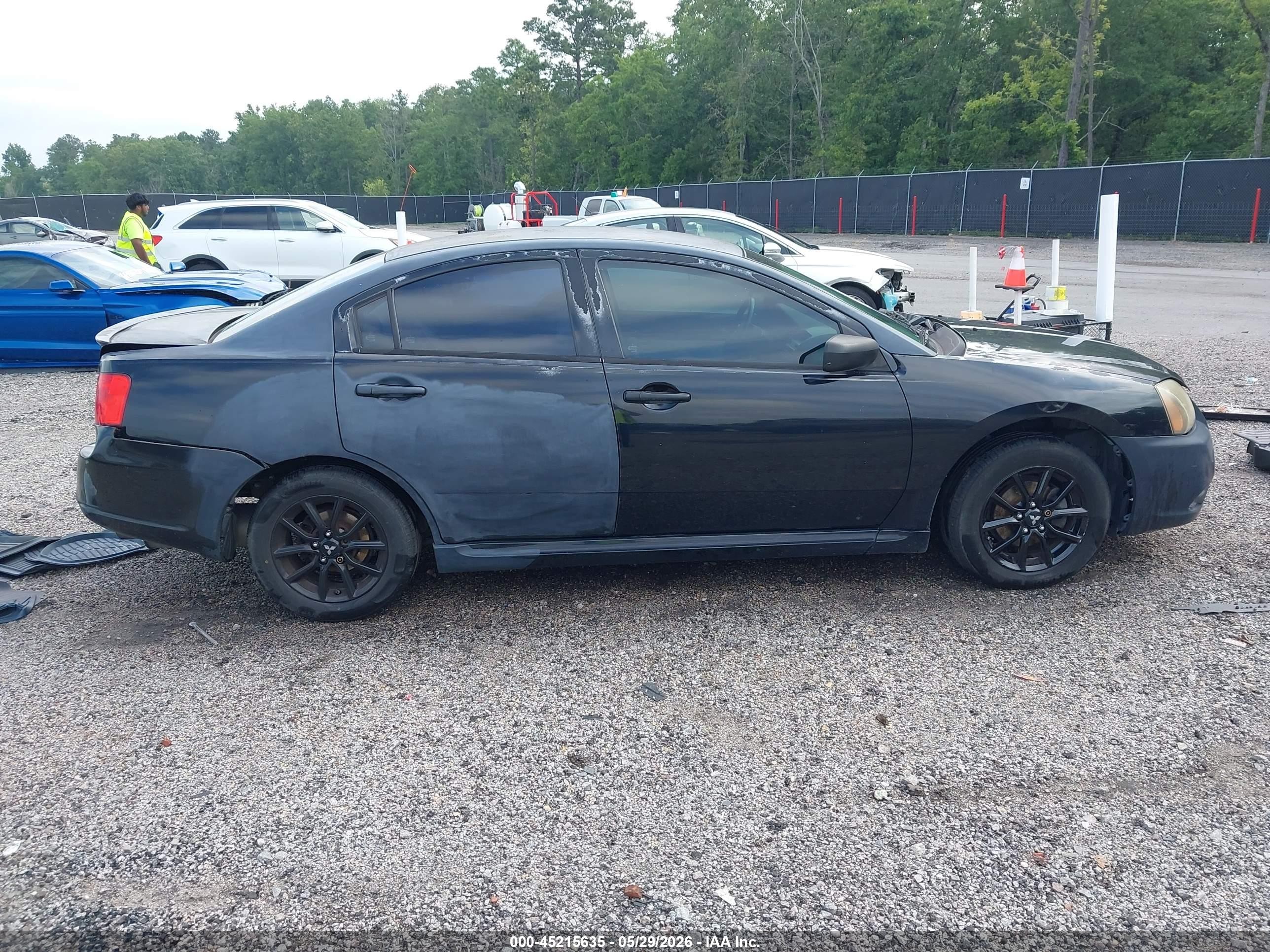 2010 Mitsubishi Galant Es/se Black vin: 4A32B3FF7AE010803