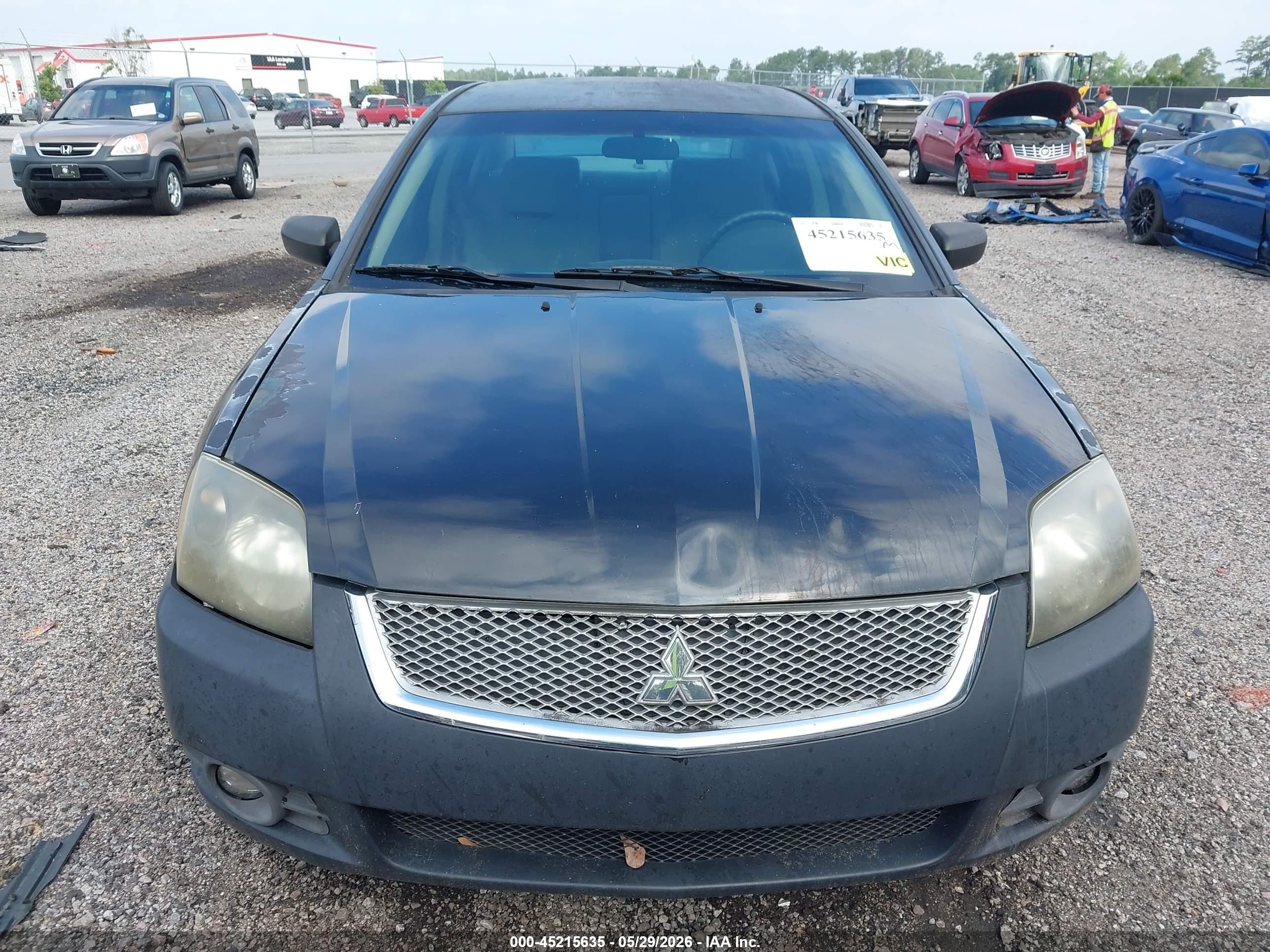 2010 Mitsubishi Galant Es/se Black vin: 4A32B3FF7AE010803