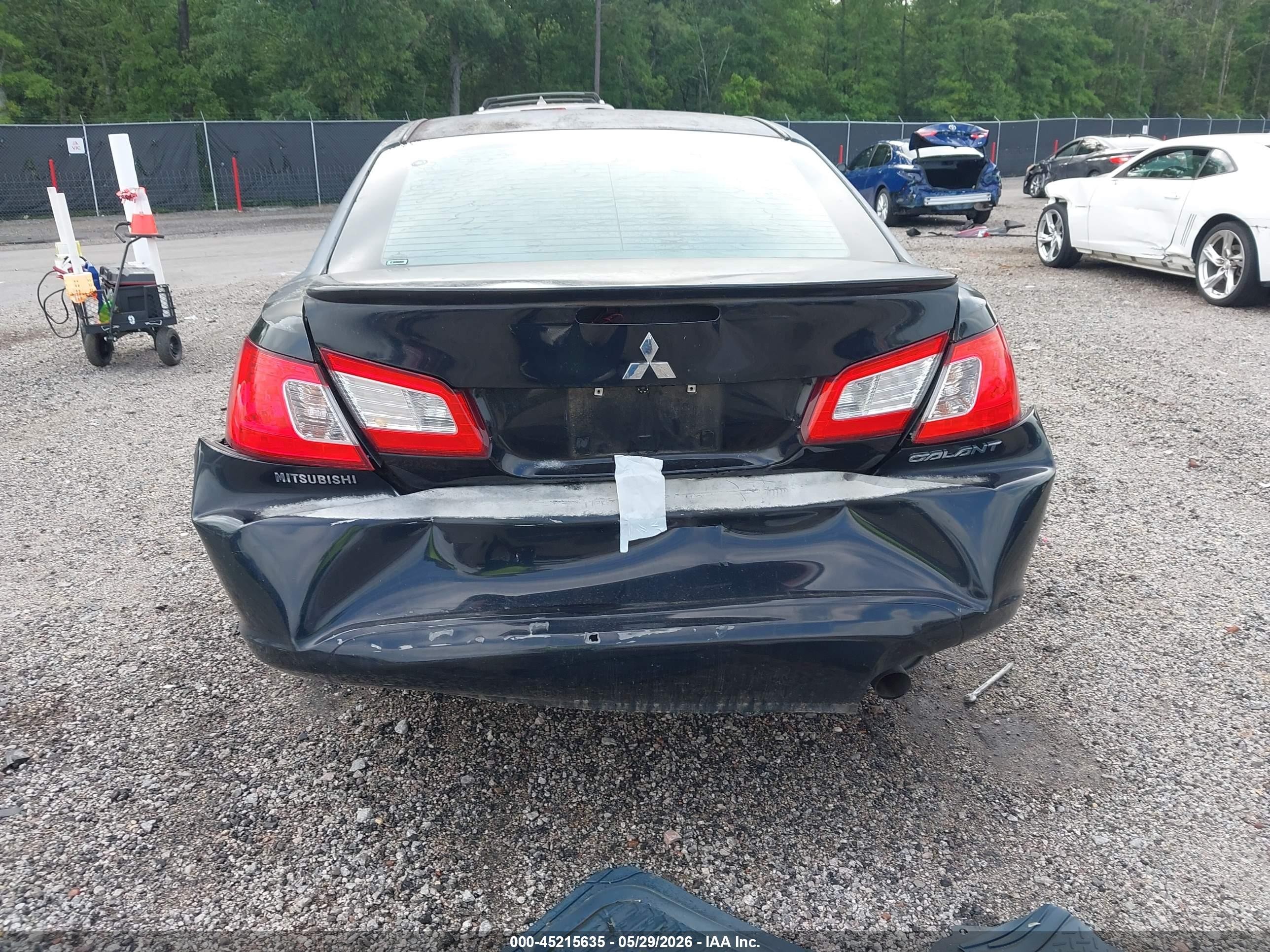2010 Mitsubishi Galant Es/se Black vin: 4A32B3FF7AE010803