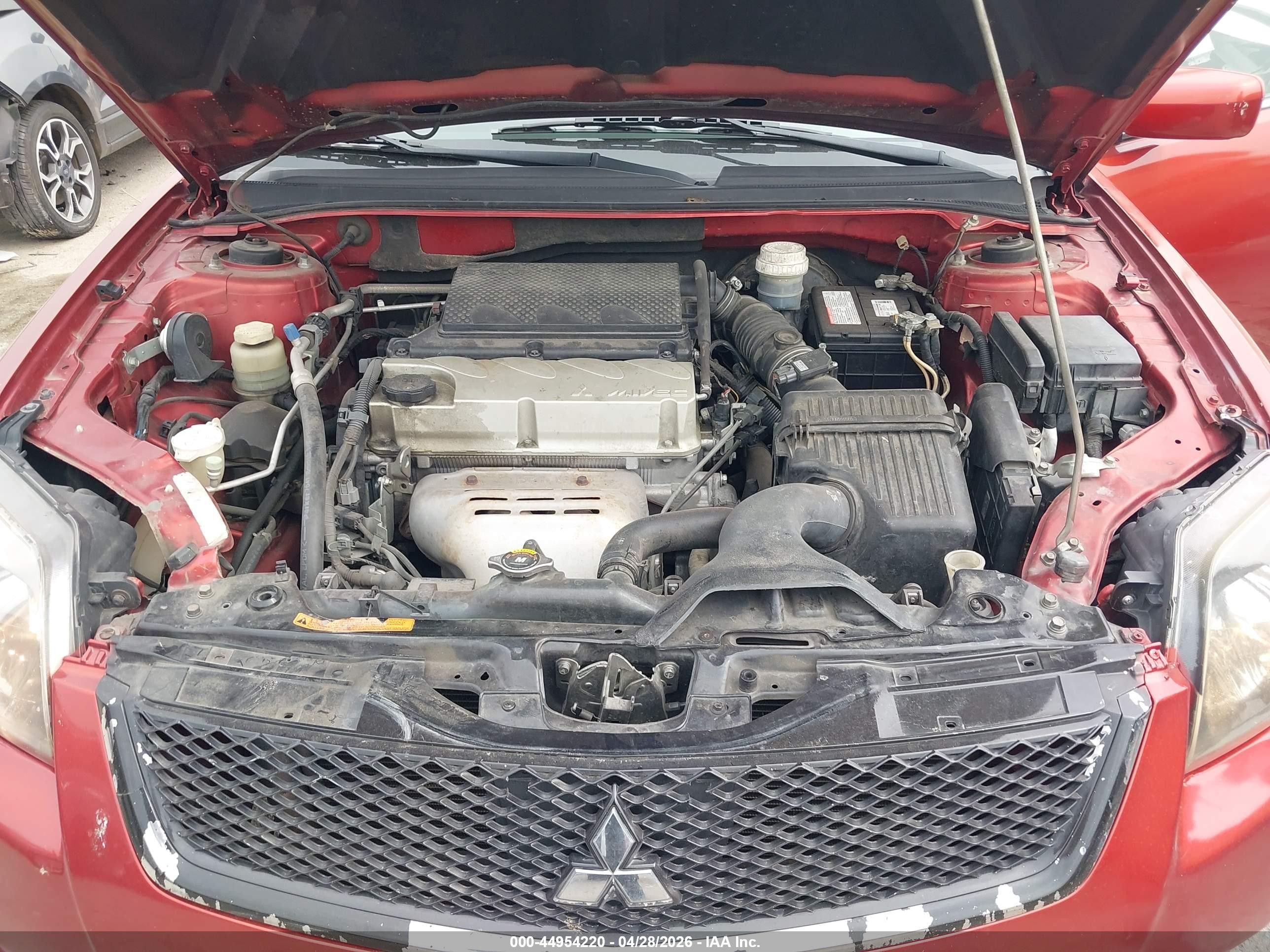 2011 Mitsubishi Galant Es/se Красный vin: 4A32B3FF8BE031547