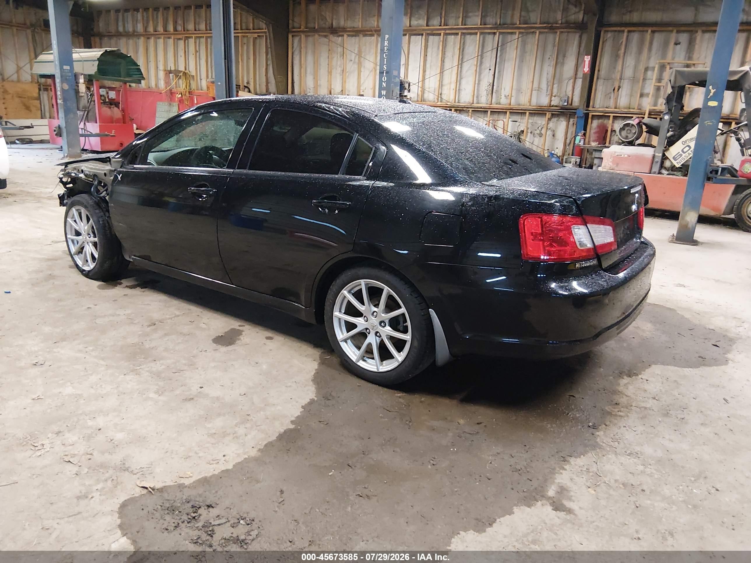 2012 Mitsubishi Galant Es/se Черный vin: 4A32B3FF8CE011283