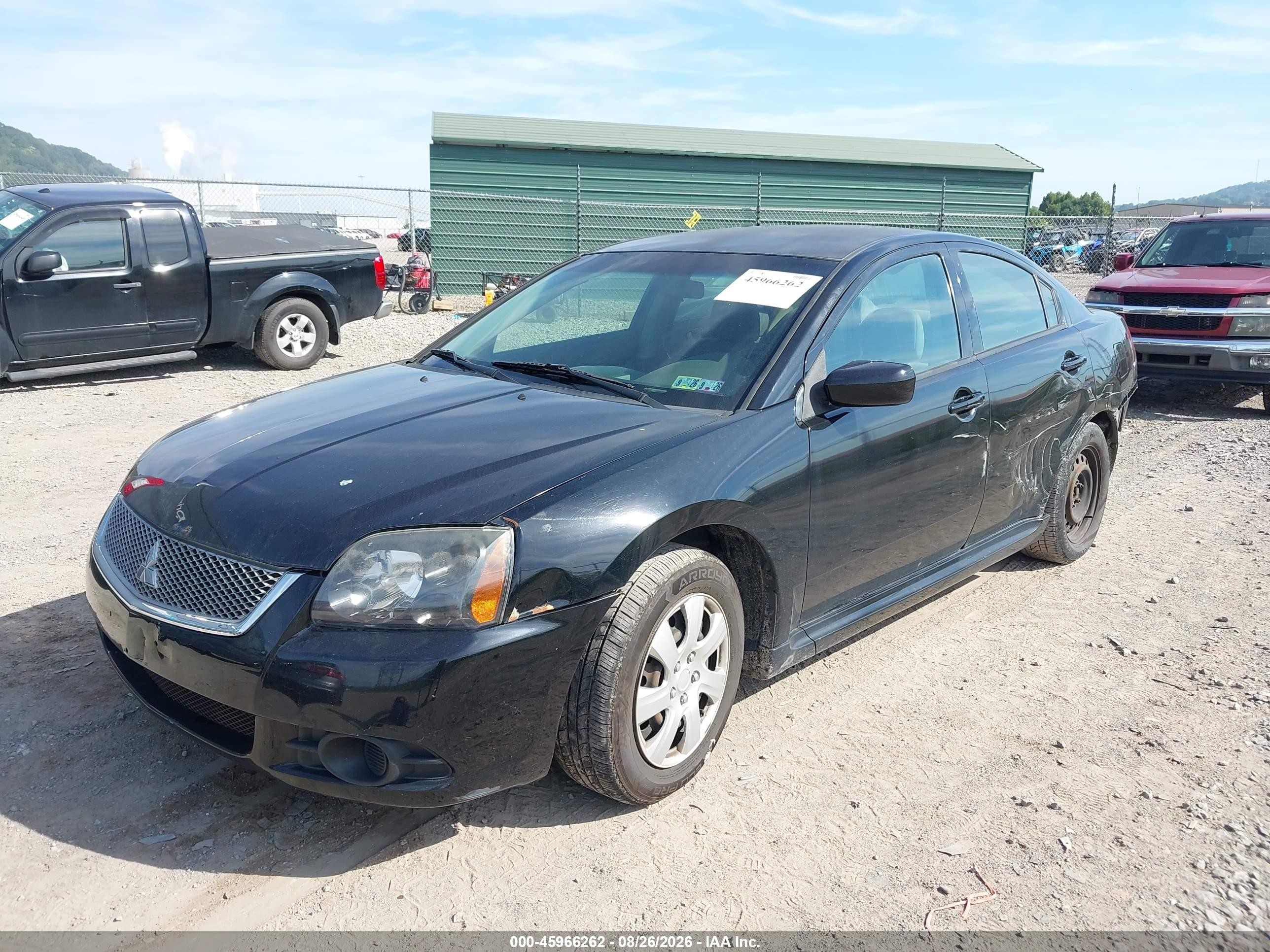 2010 Mitsubishi Galant Es/se Black vin: 4A32B3FF9AE007014