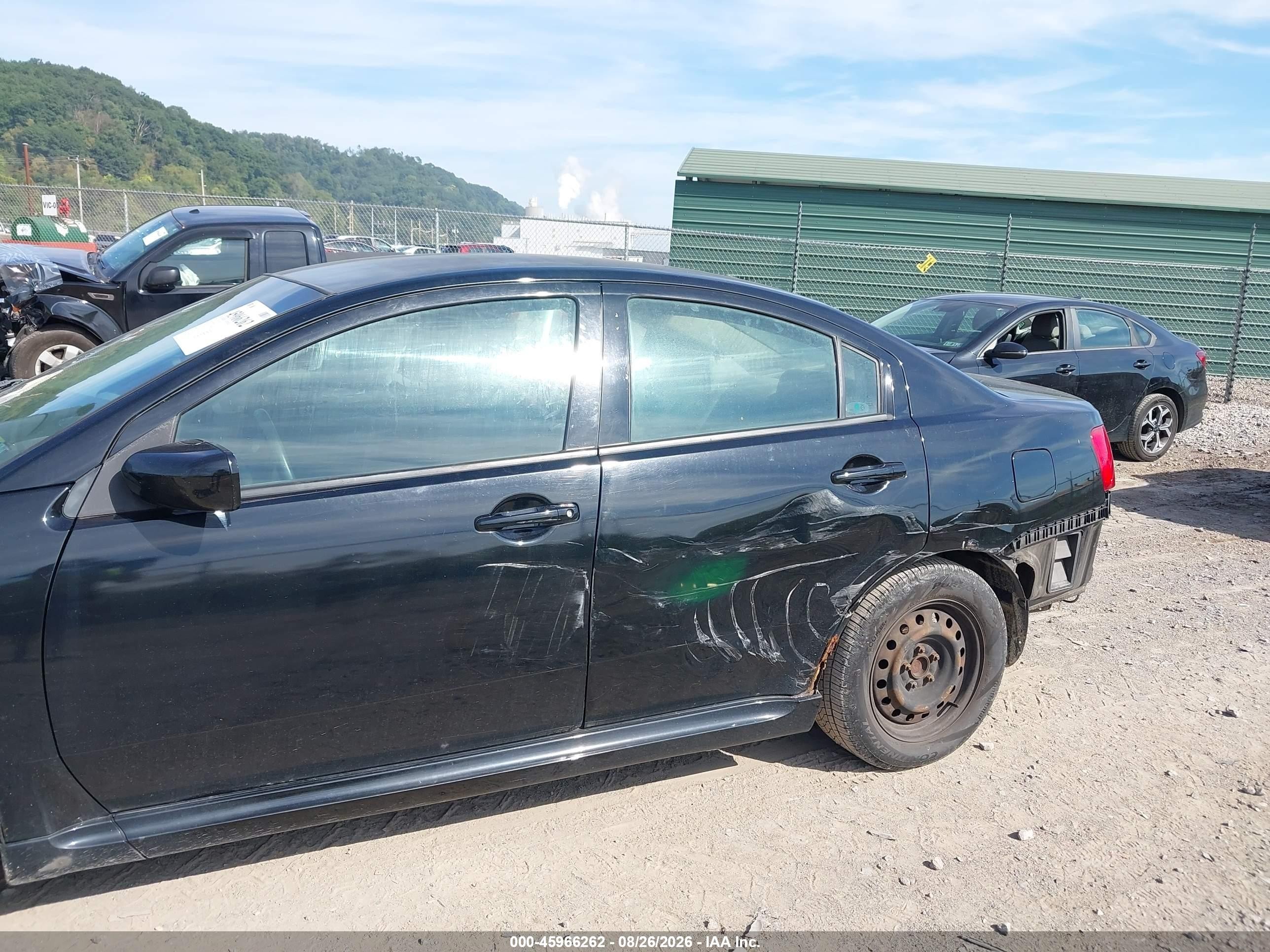 2010 Mitsubishi Galant Es/se Black vin: 4A32B3FF9AE007014