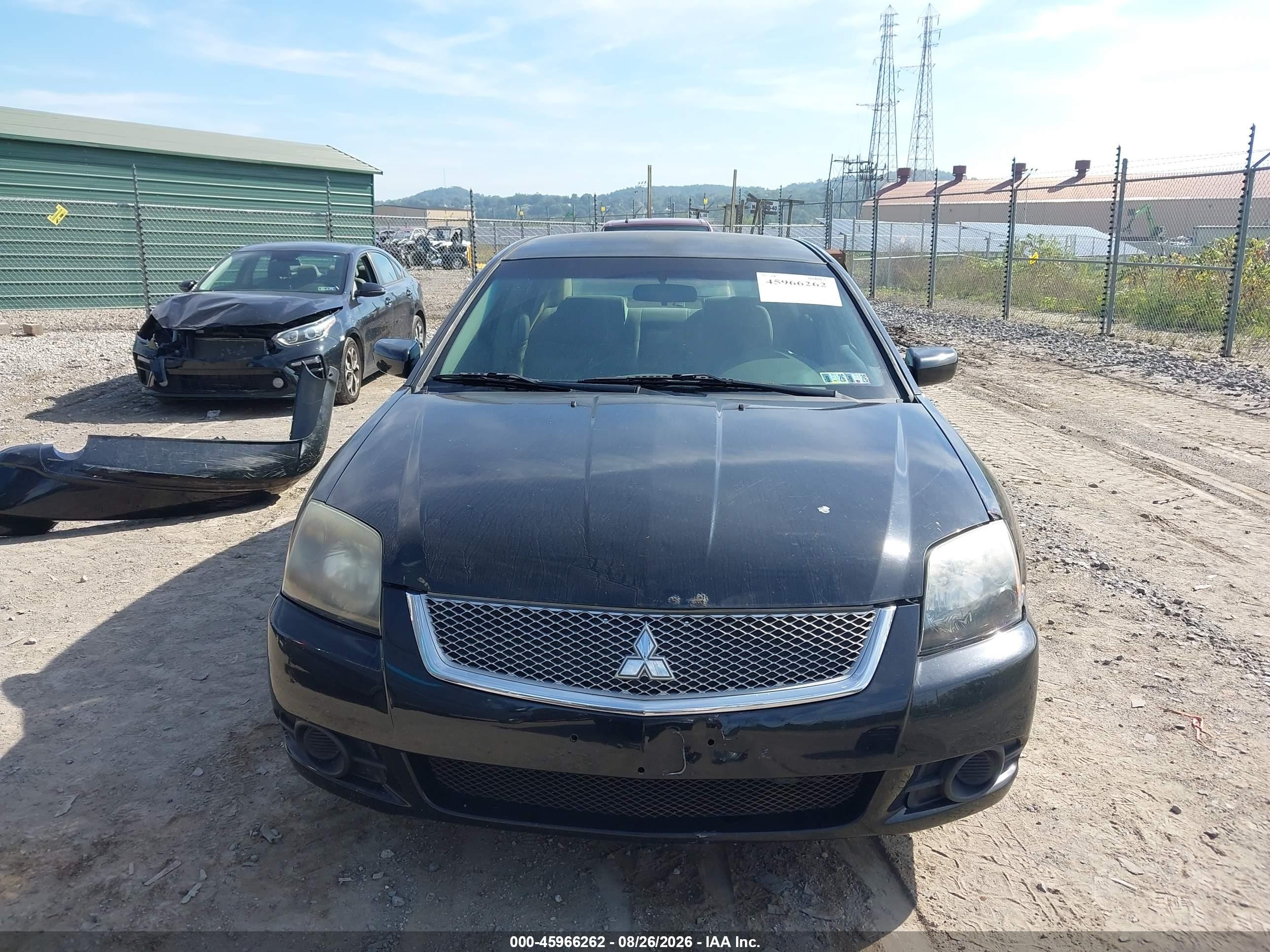 2010 Mitsubishi Galant Es/se Black vin: 4A32B3FF9AE007014