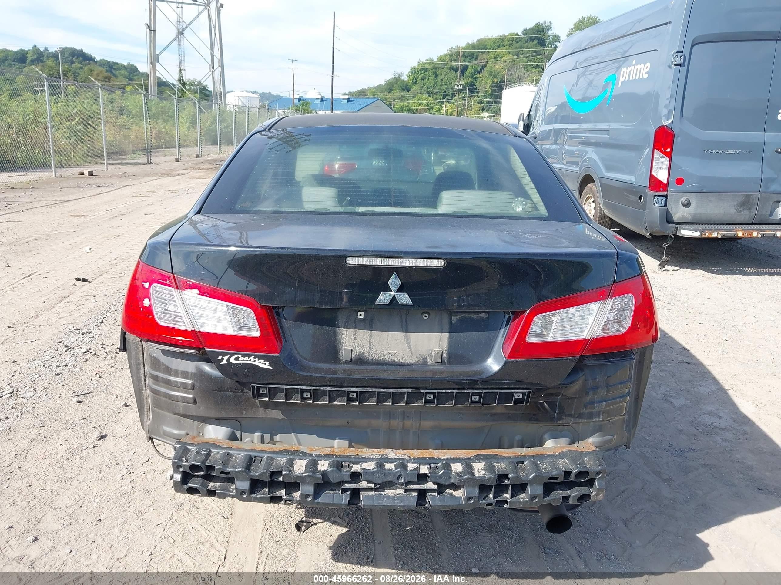 2010 Mitsubishi Galant Es/se Black vin: 4A32B3FF9AE007014