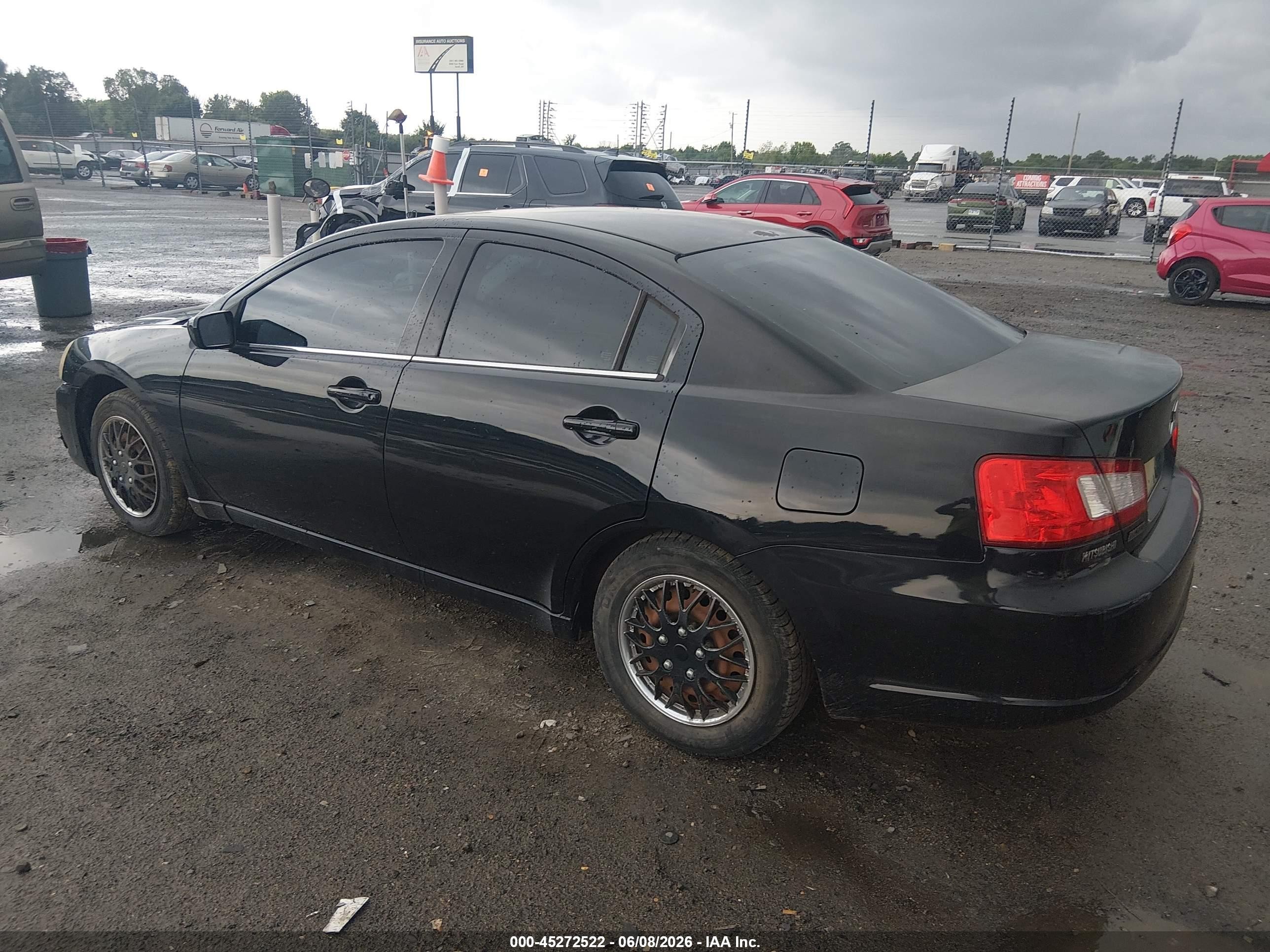 2011 Mitsubishi Galant Es/se Black vin: 4A32B3FF9BE008021