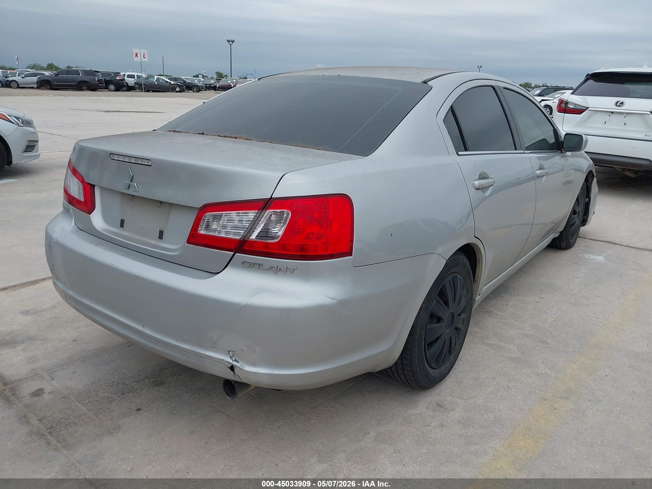 2012 Mitsubishi Galant Es/se Silver vin: 4A32B3FF9CE014824