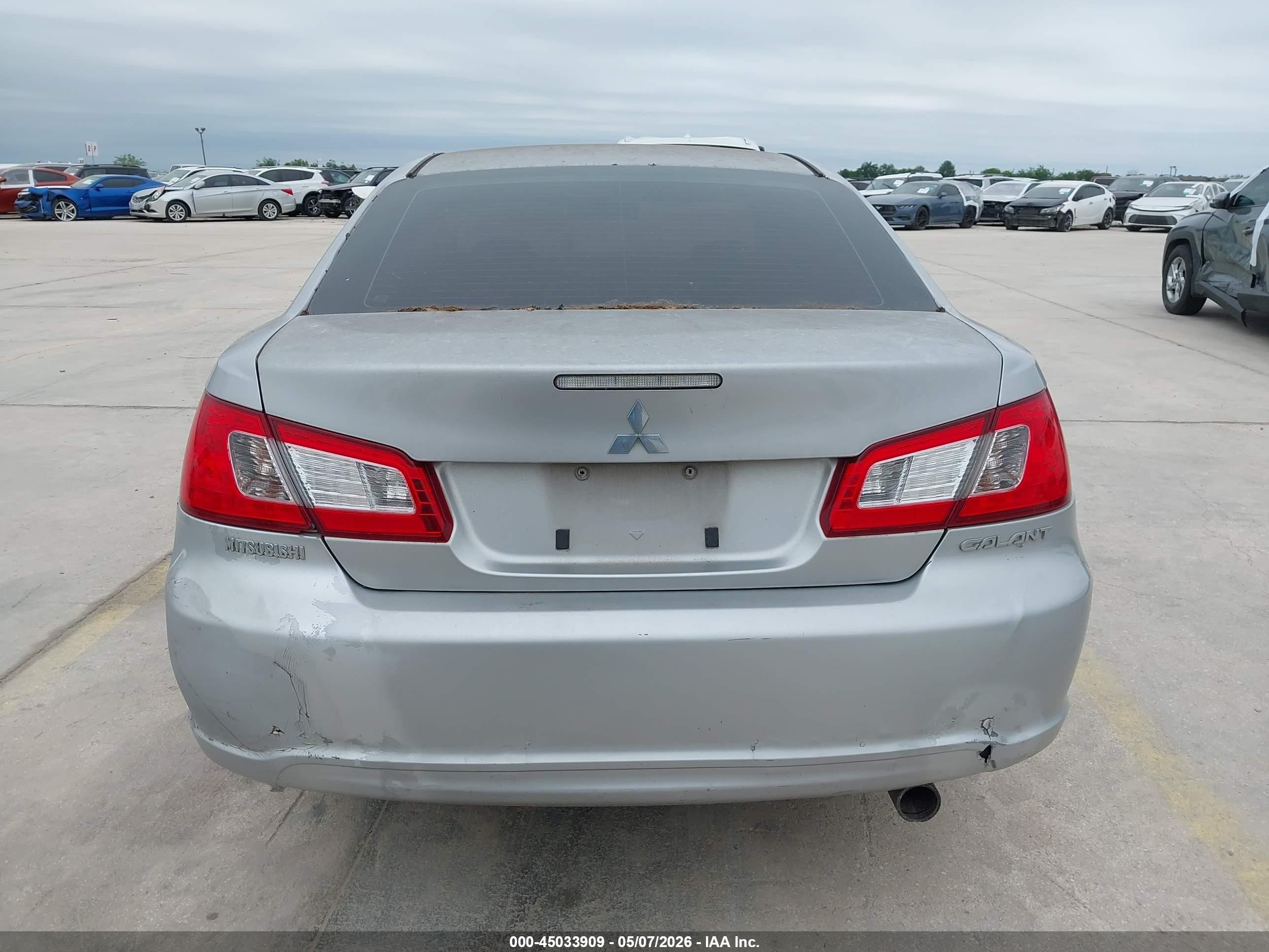 2012 Mitsubishi Galant Es/se Silver vin: 4A32B3FF9CE014824