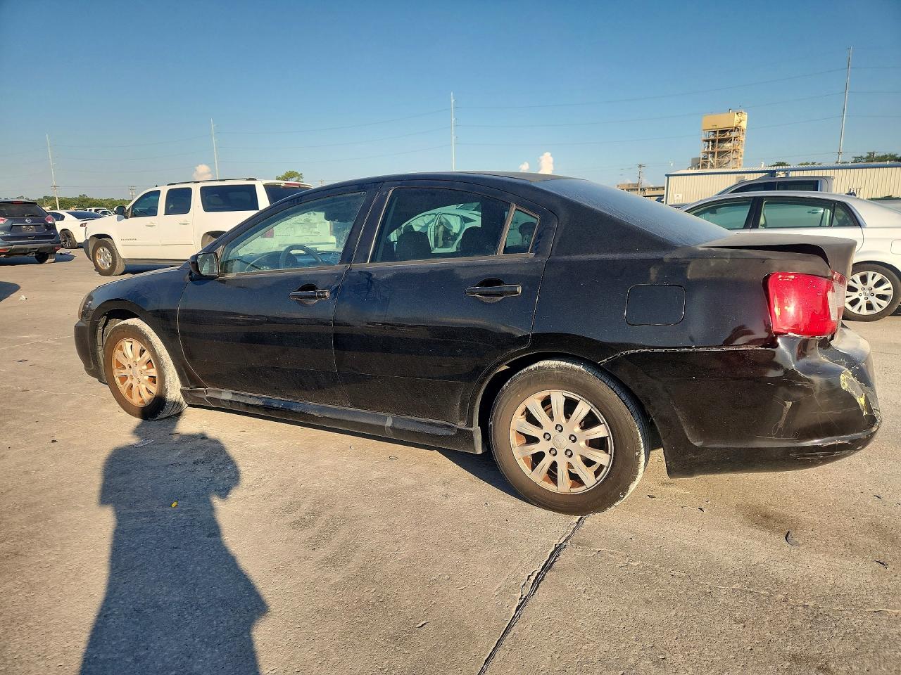 2010 Mitsubishi Galant Es Black vin: 4A32B3FFXAE011637