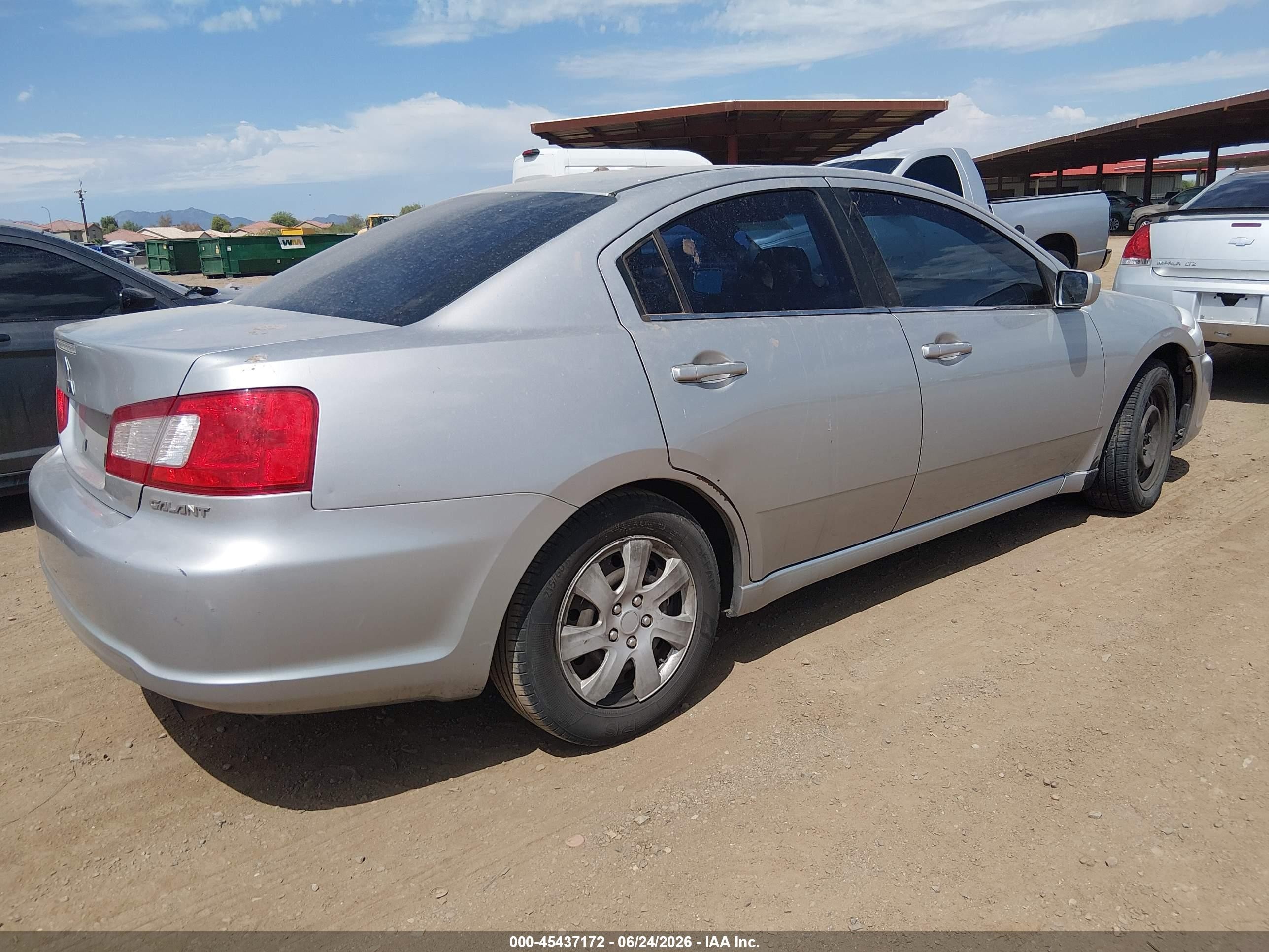 2011 Mitsubishi Galant Es/se Silver vin: 4A32B3FFXBE016001