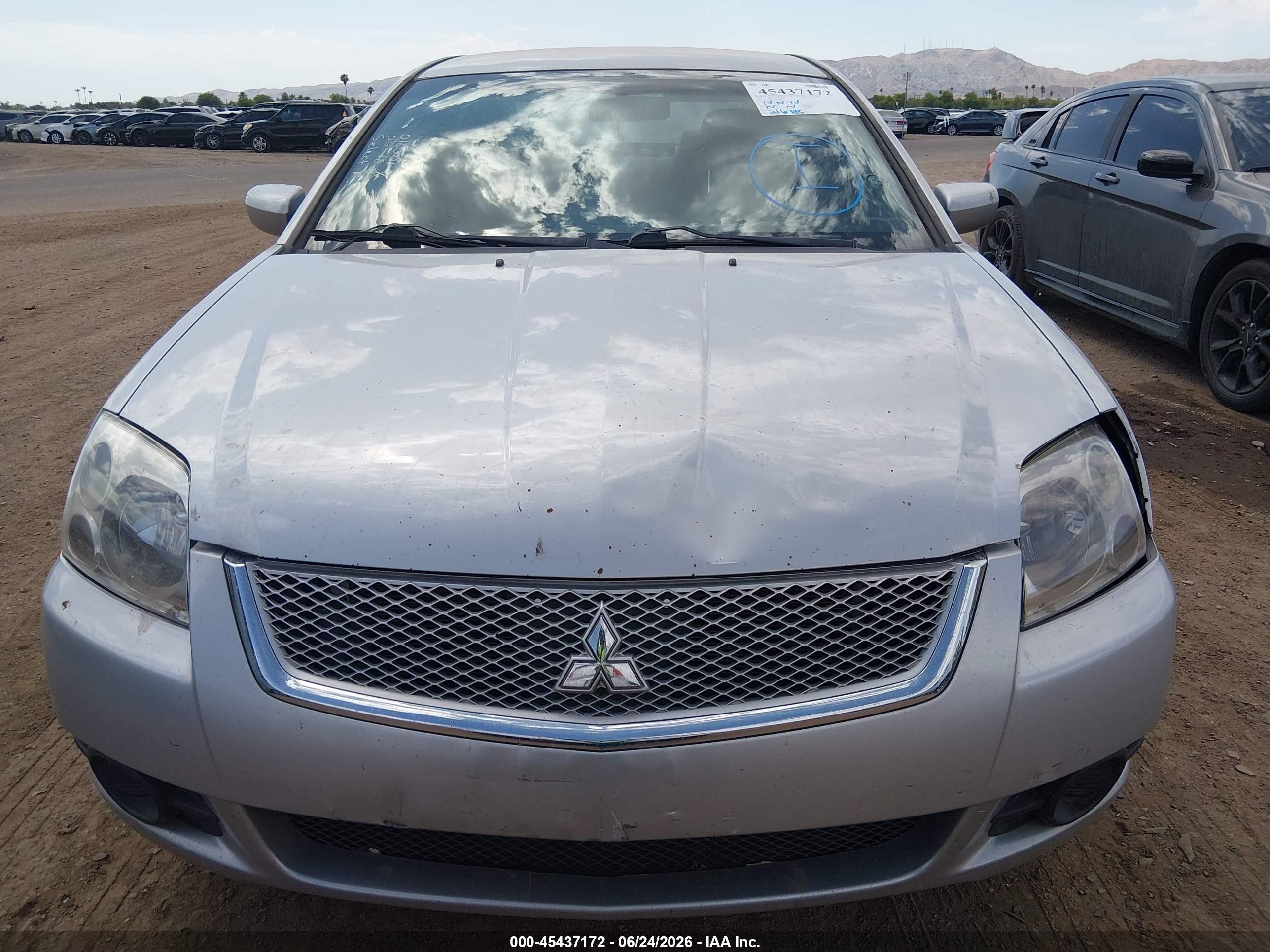 2011 Mitsubishi Galant Es/se Silver vin: 4A32B3FFXBE016001