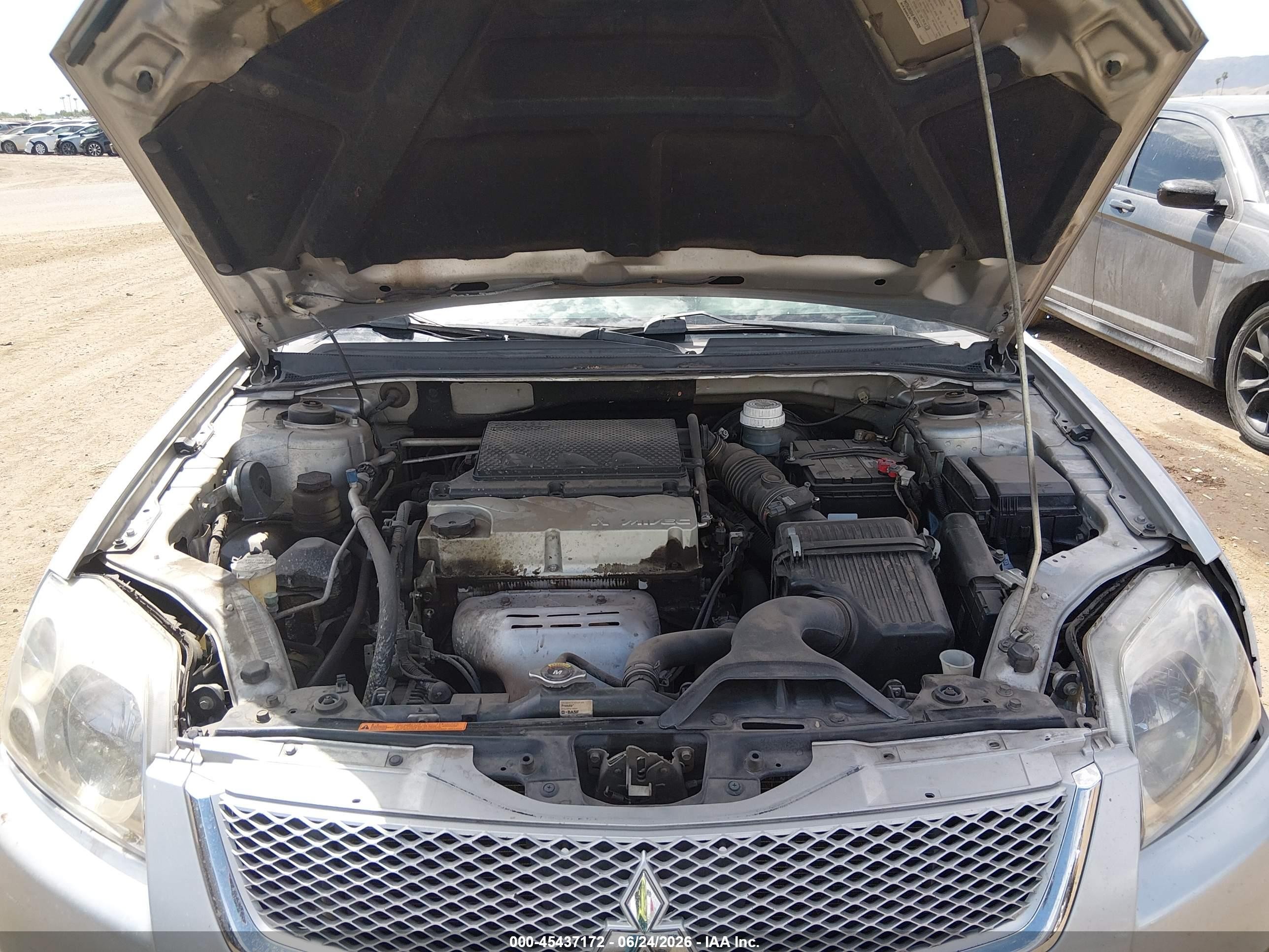 2011 Mitsubishi Galant Es/se Silver vin: 4A32B3FFXBE016001
