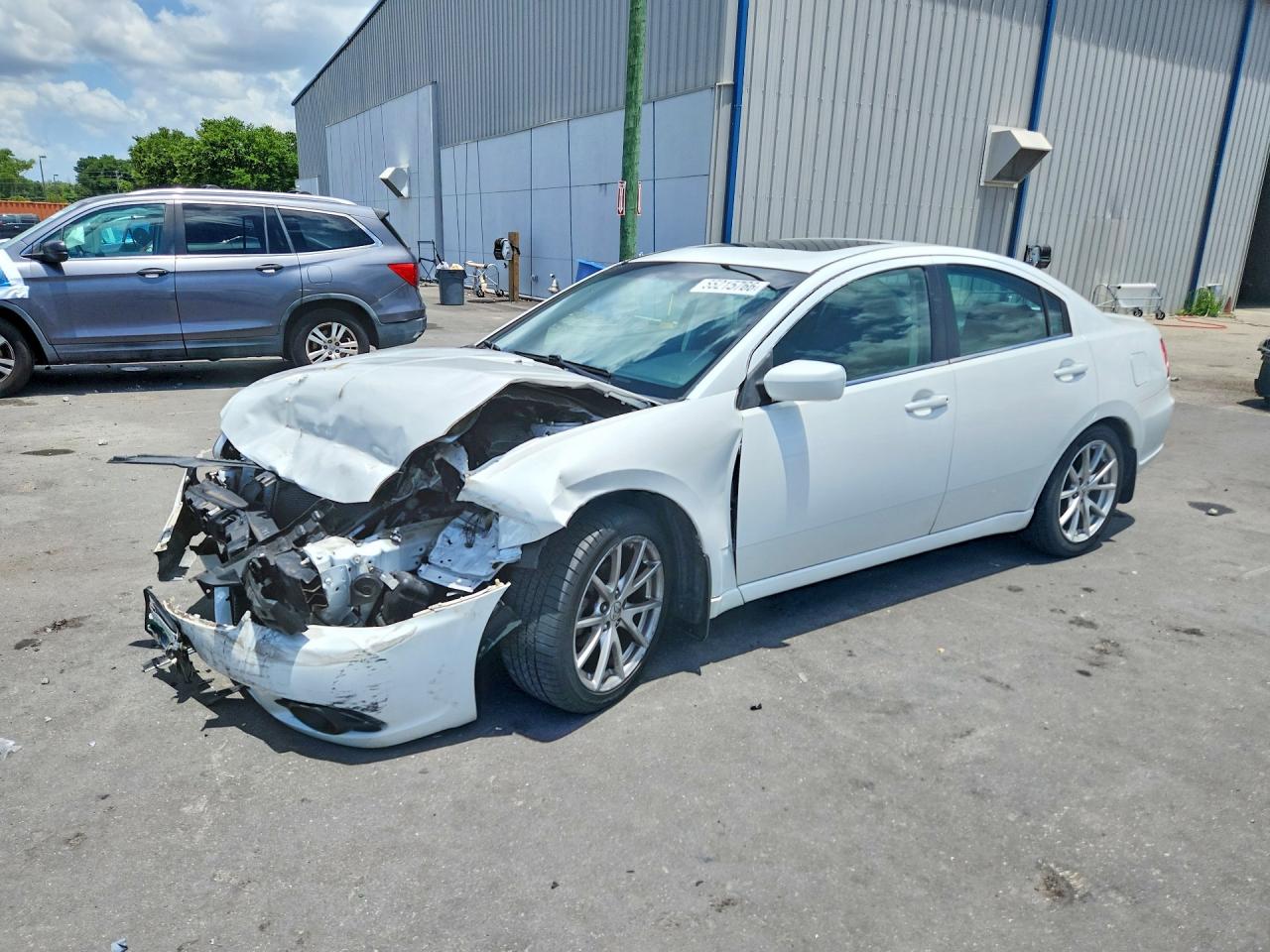 2012 Mitsubishi Galant Es White vin: 4A32B3FFXCE014931