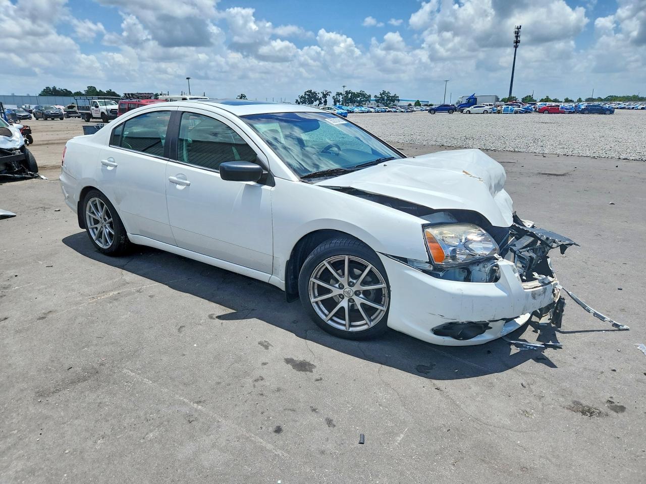 2012 Mitsubishi Galant Es White vin: 4A32B3FFXCE014931