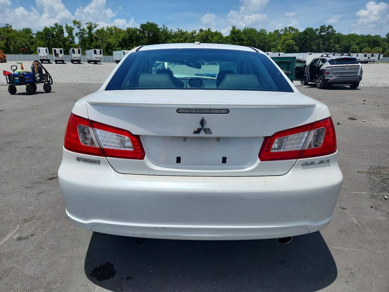 2012 Mitsubishi Galant Es White vin: 4A32B3FFXCE014931