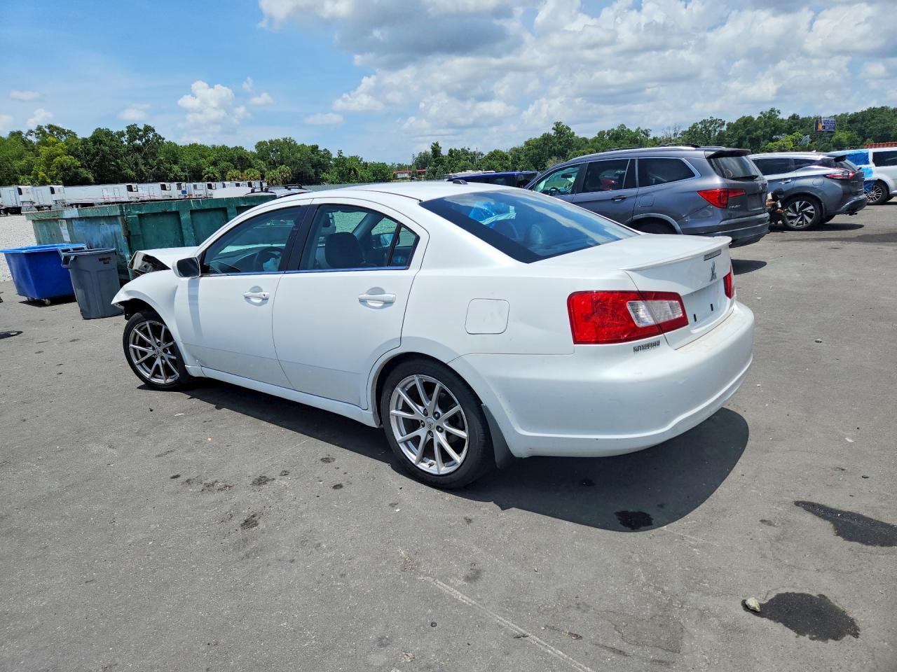 2012 Mitsubishi Galant Es White vin: 4A32B3FFXCE014931
