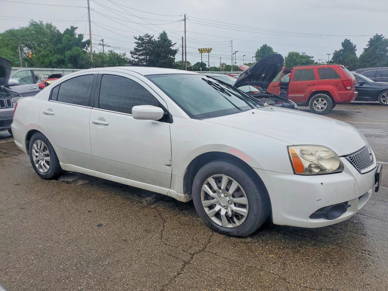 2012 Mitsubishi Galant Es White vin: 4A32B3FFXCE022561