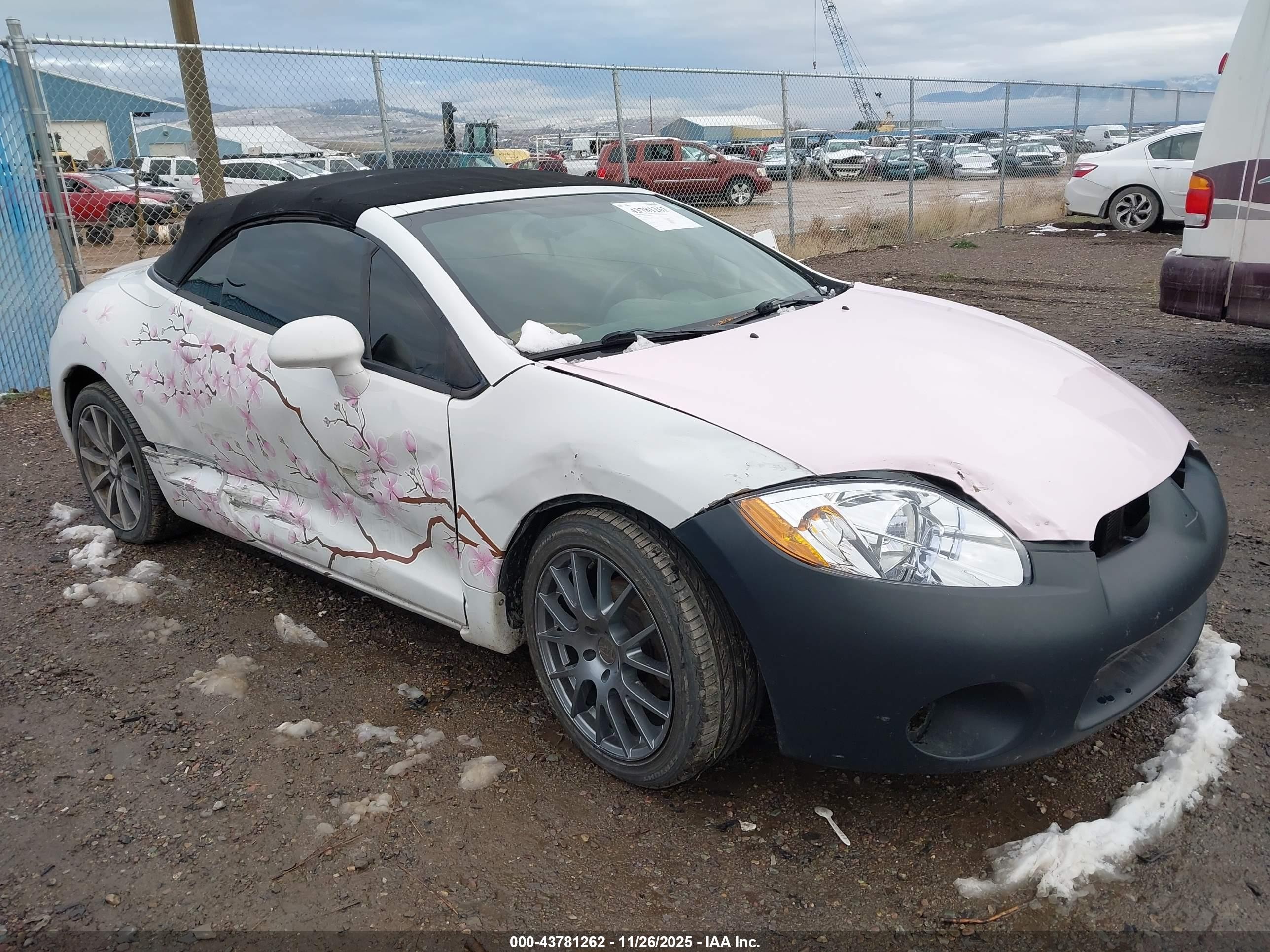 2012 Mitsubishi Eclipse Spyder Gs Sport Белый vin: 4A37L2EF1CE003086