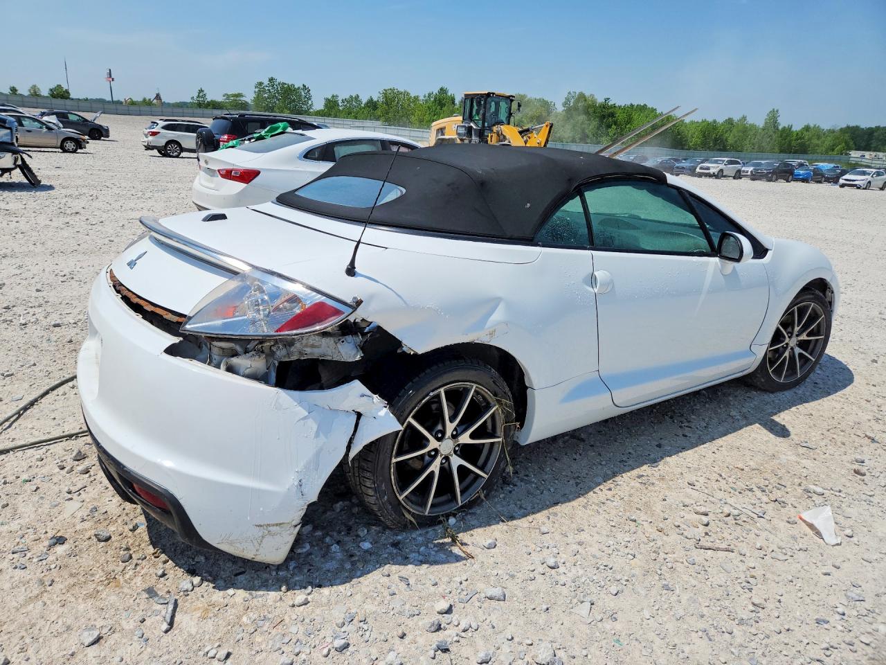 2012 Mitsubishi Eclipse Spyder Gs White vin: 4A37L2EF4CE001848