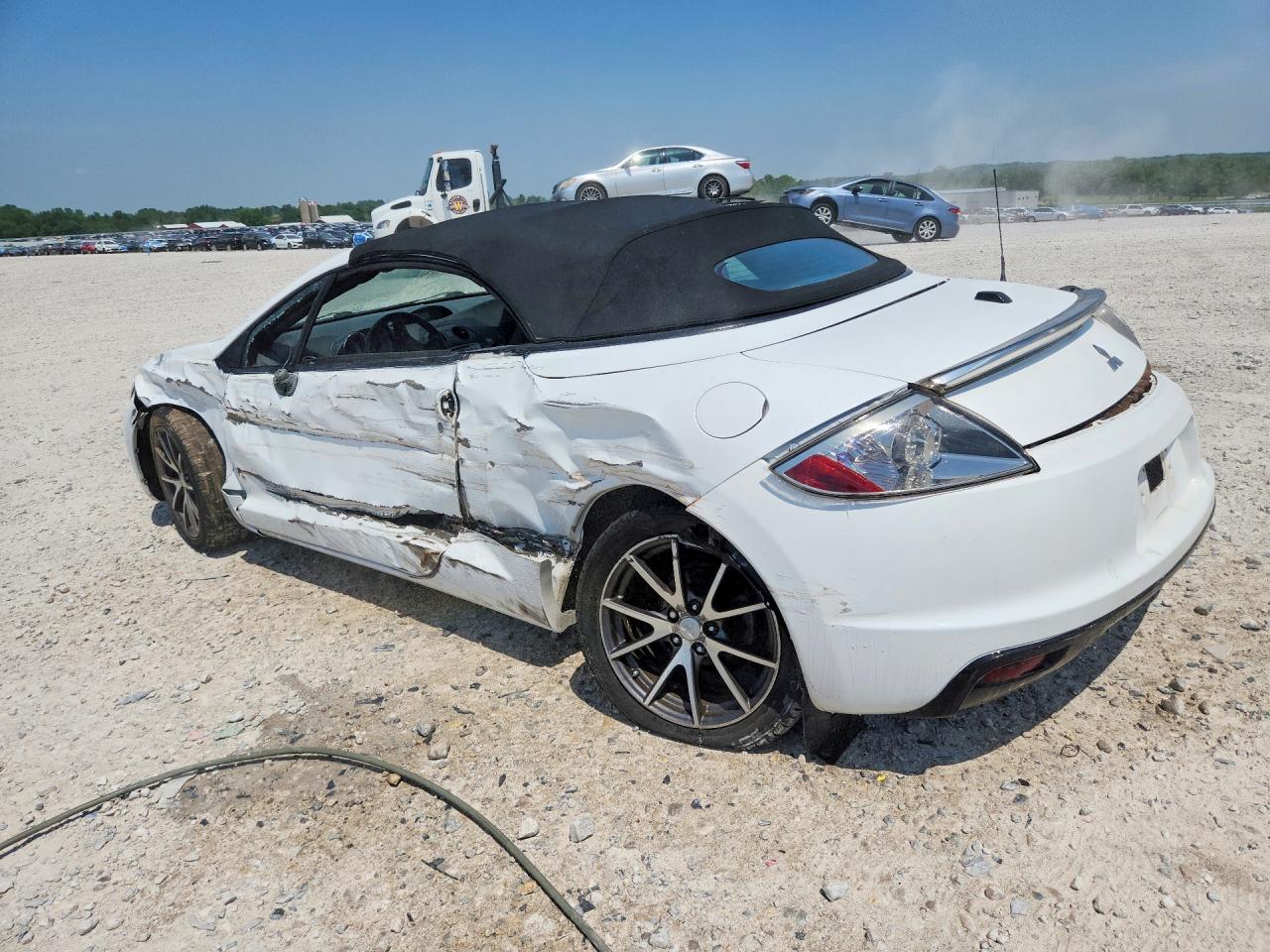 2012 Mitsubishi Eclipse Spyder Gs White vin: 4A37L2EF4CE001848