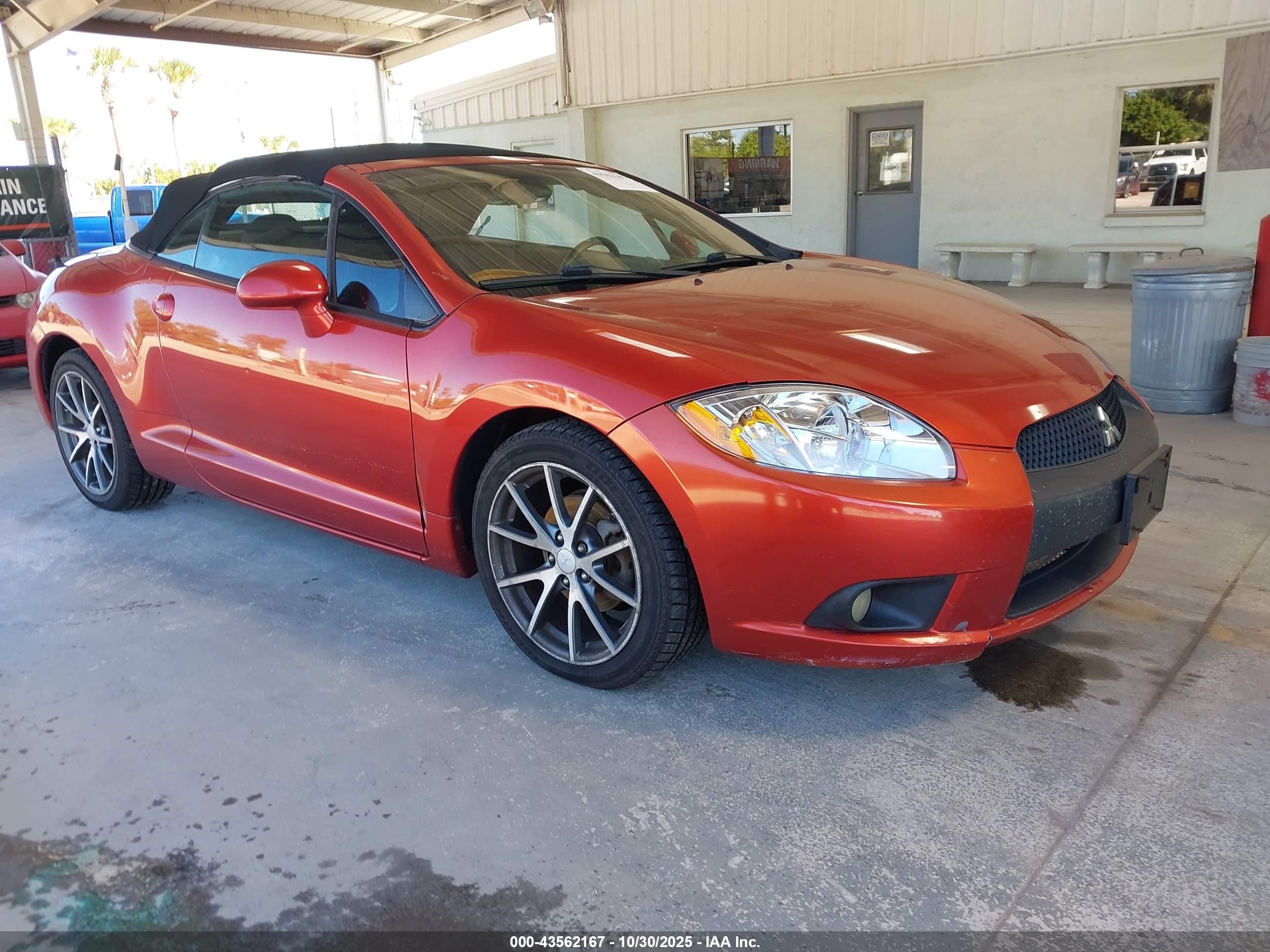 2012 Mitsubishi Eclipse Spyder Gs Sport Оранжевый vin: 4A37L2EF4CE001980