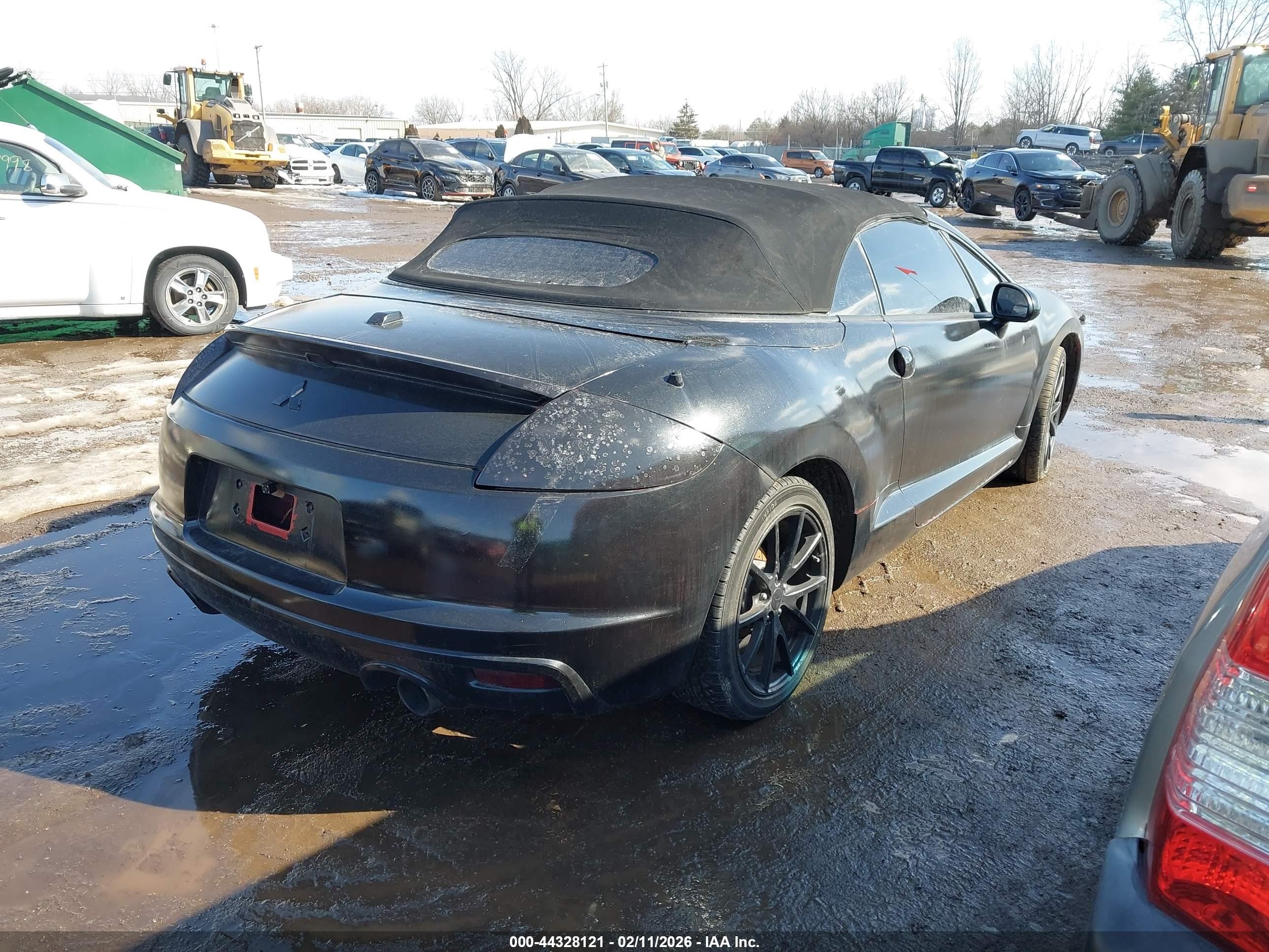 2012 Mitsubishi Eclipse Spyder Gs Sport Black vin: 4A37L2EF6CE002211