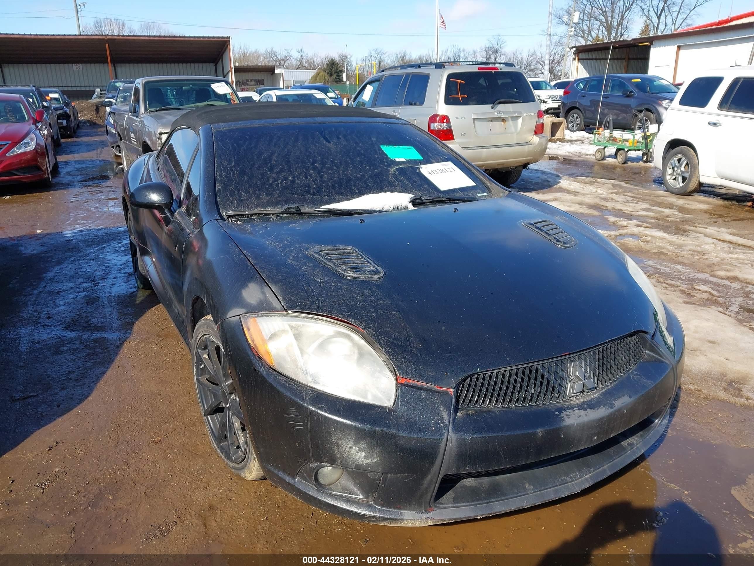 2012 Mitsubishi Eclipse Spyder Gs Sport Black vin: 4A37L2EF6CE002211