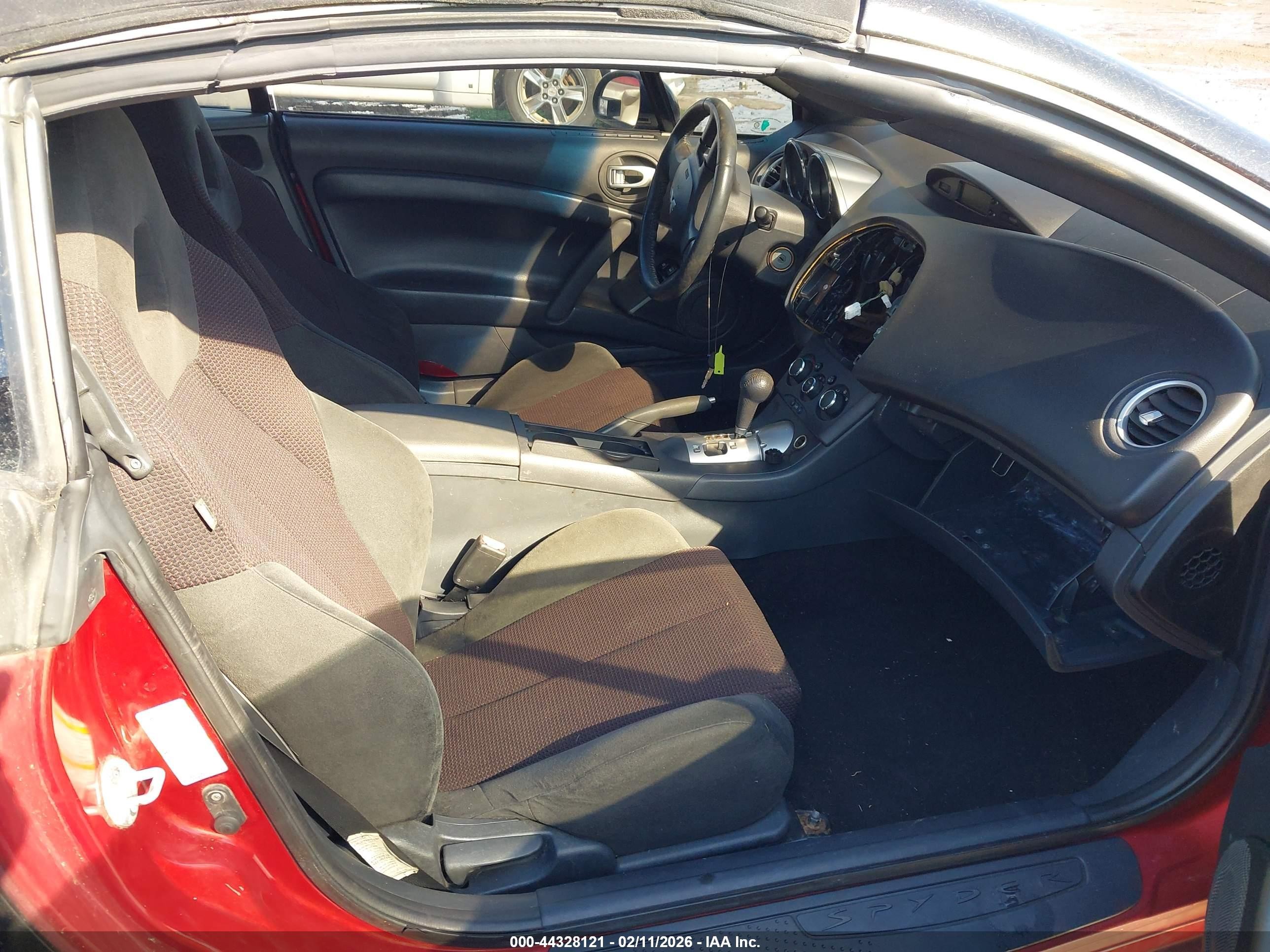 2012 Mitsubishi Eclipse Spyder Gs Sport Black vin: 4A37L2EF6CE002211