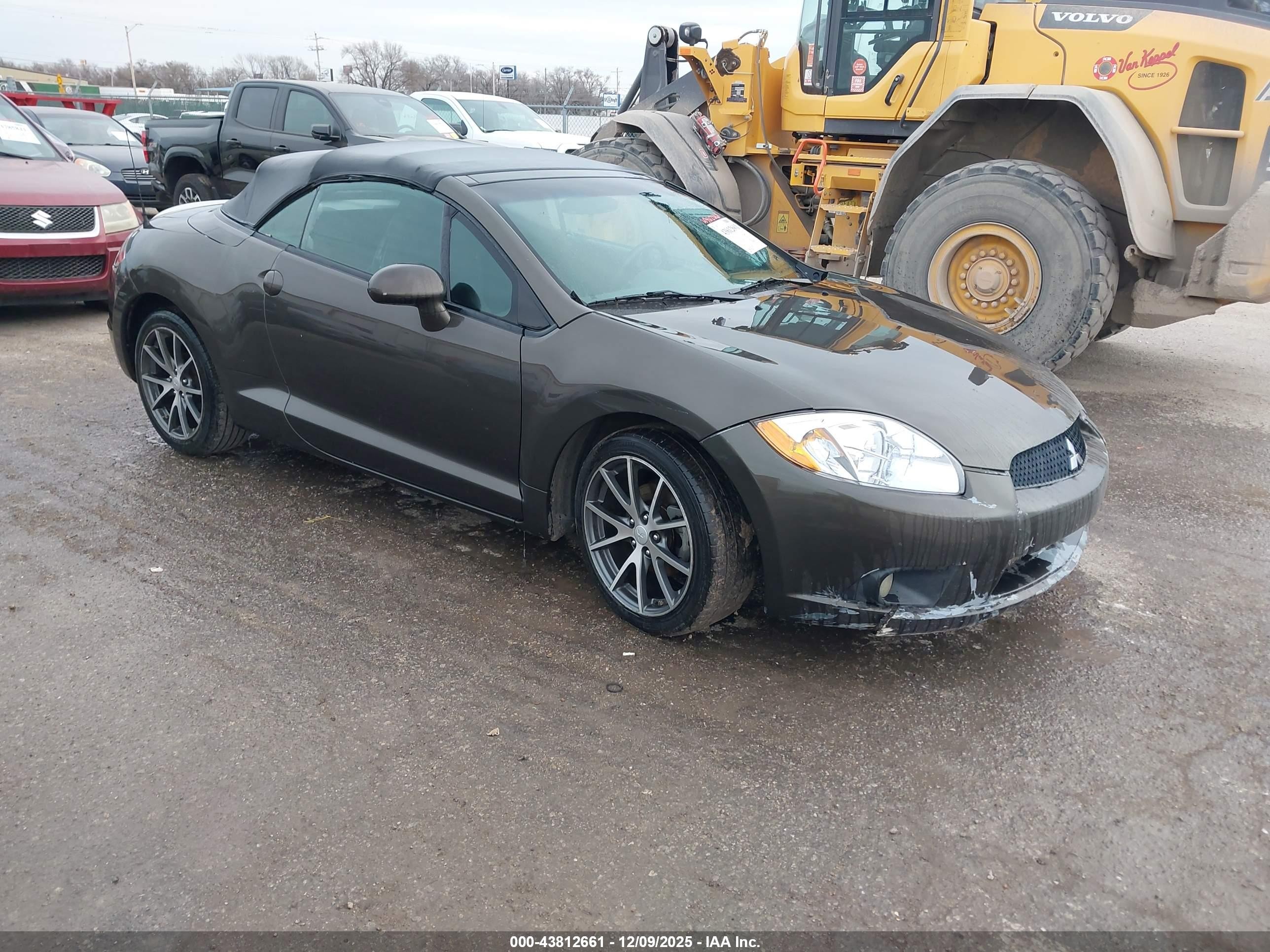 2012 Mitsubishi Eclipse Spyder Gs Sport Black vin: 4A37L2EF6CE002953
