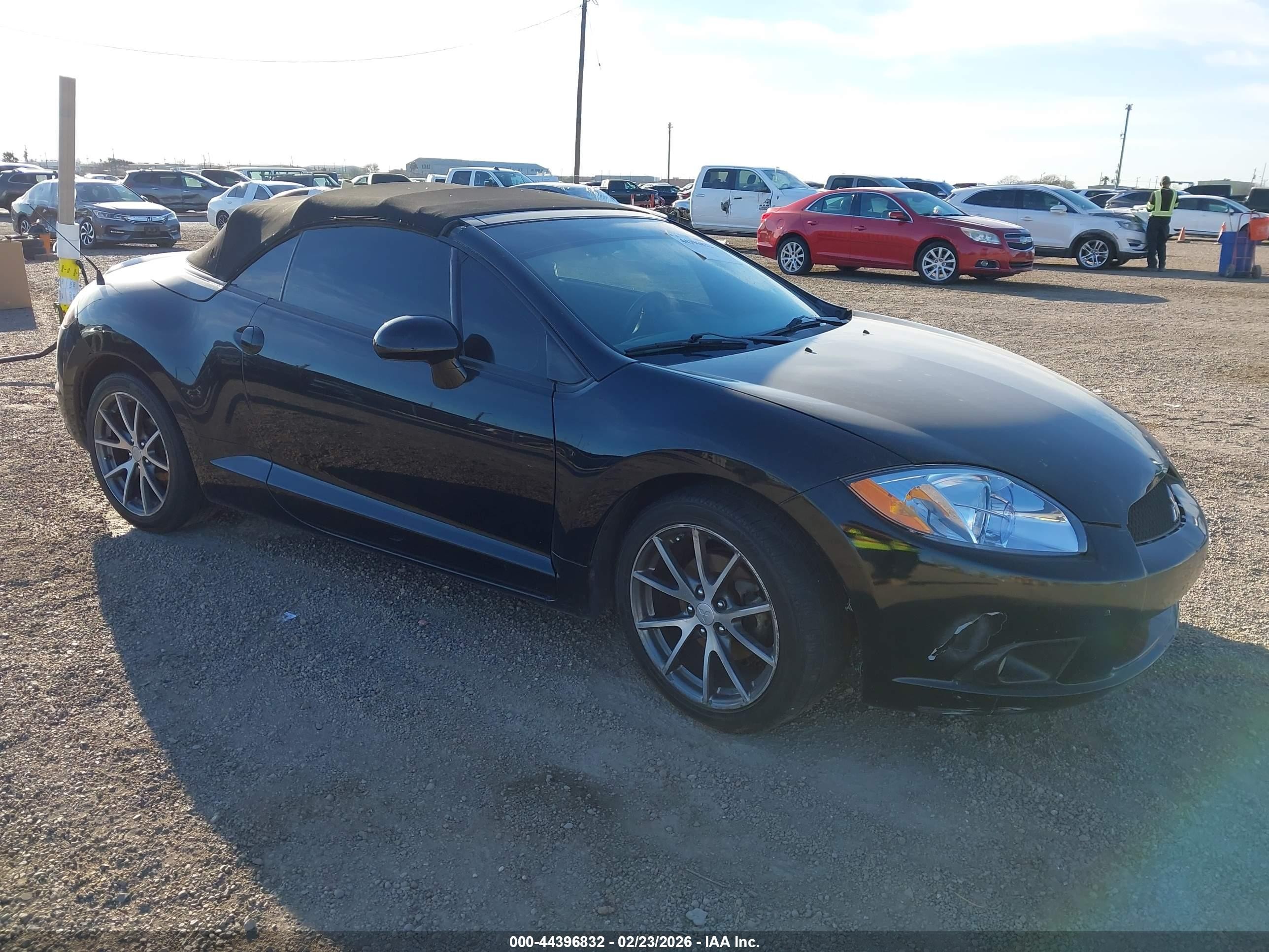 2012 Mitsubishi Eclipse Spyder Gs Sport Черный vin: 4A37L2EF7CE003433