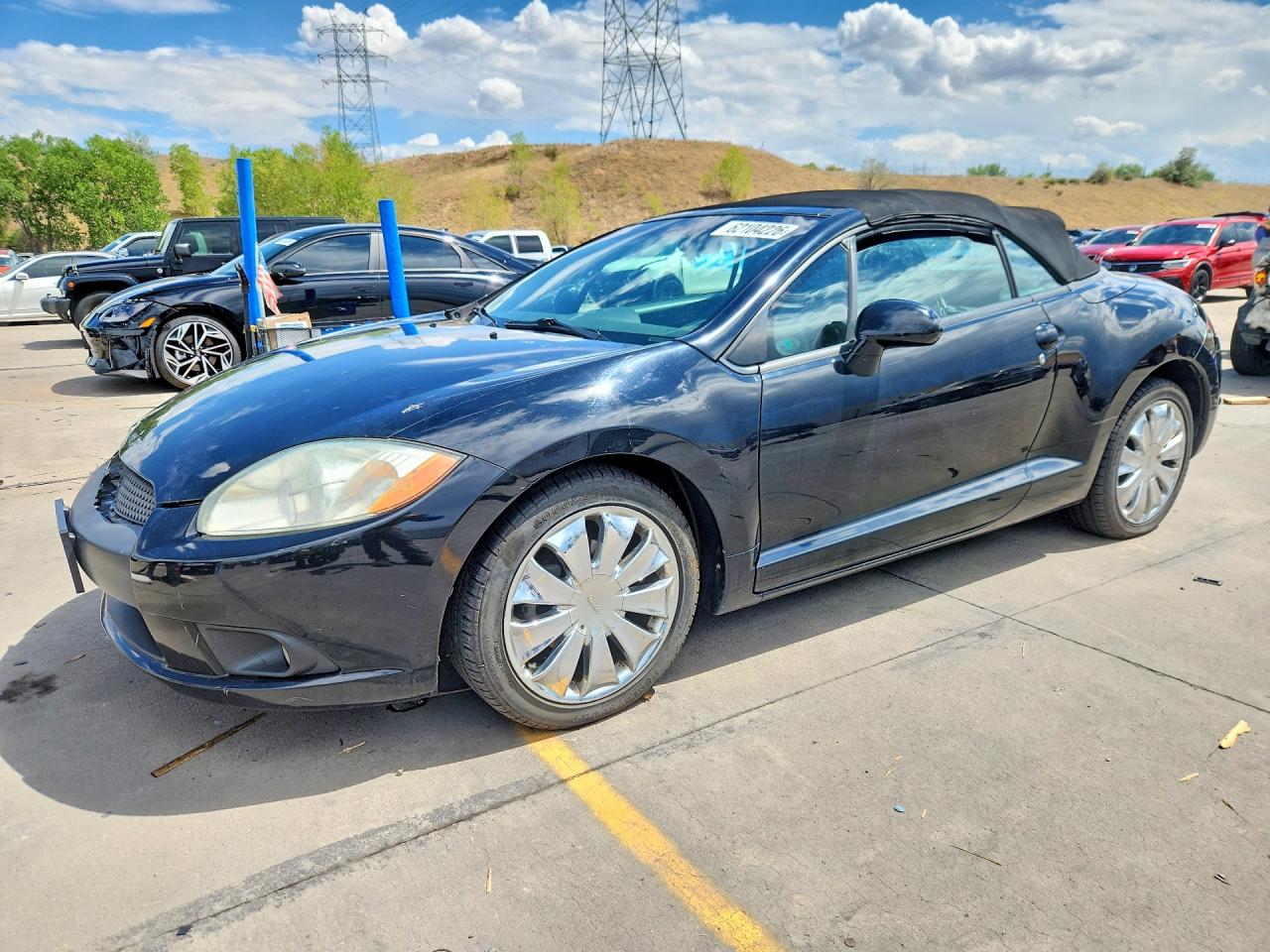 2012 Mitsubishi Eclipse Spyder Gs Black vin: 4A37L2EF8CE002162