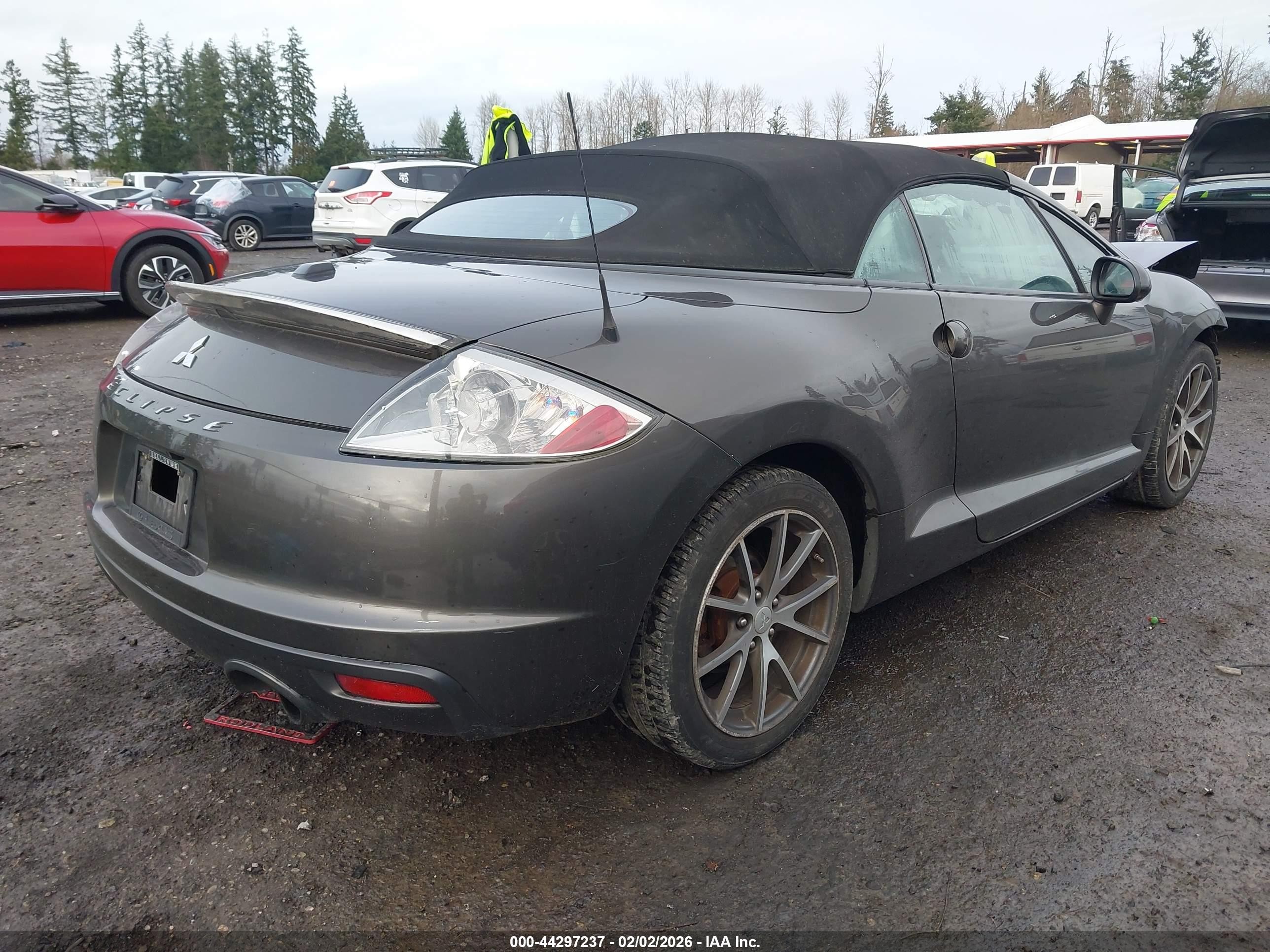 2012 Mitsubishi Eclipse Spyder Gs Sport Gray vin: 4A37L2EF9CE003594