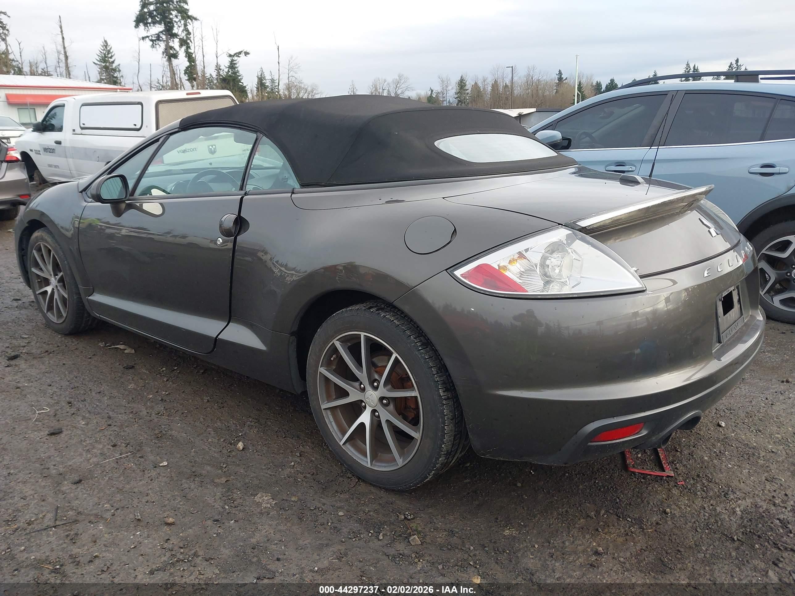 2012 Mitsubishi Eclipse Spyder Gs Sport Gray vin: 4A37L2EF9CE003594