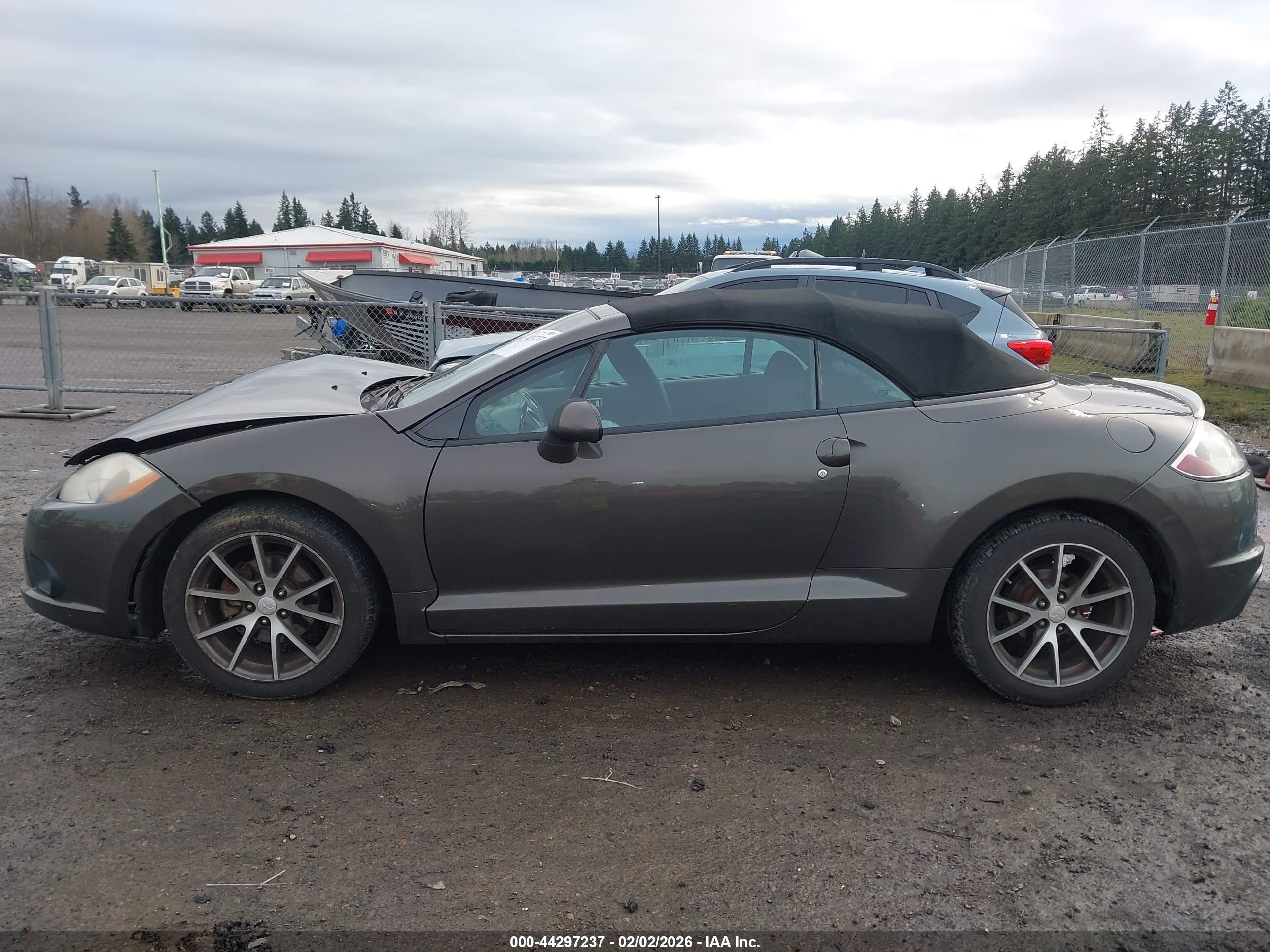 2012 Mitsubishi Eclipse Spyder Gs Sport Gray vin: 4A37L2EF9CE003594