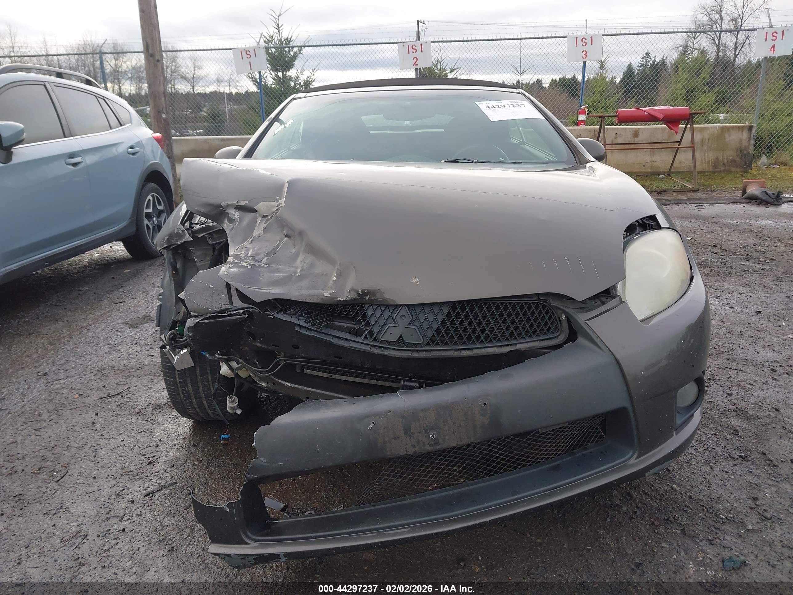 2012 Mitsubishi Eclipse Spyder Gs Sport Gray vin: 4A37L2EF9CE003594