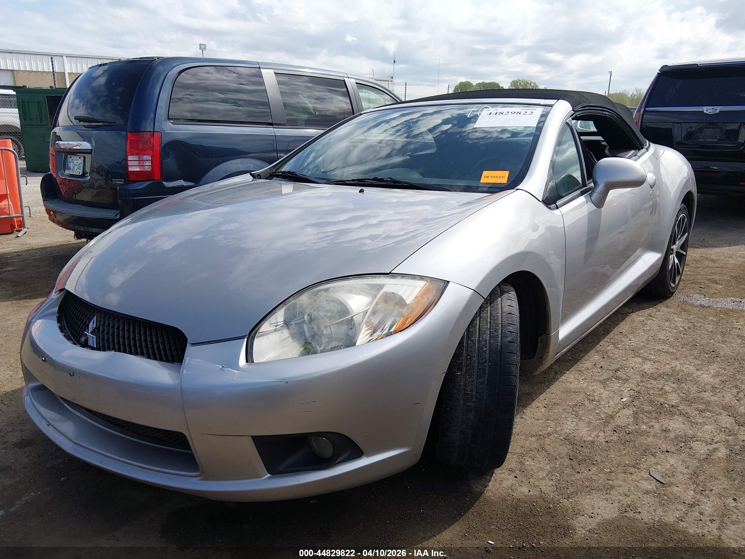 2012 Mitsubishi Eclipse Spyder Gs Sport Silver vin: 4A37L2EFXCE001062