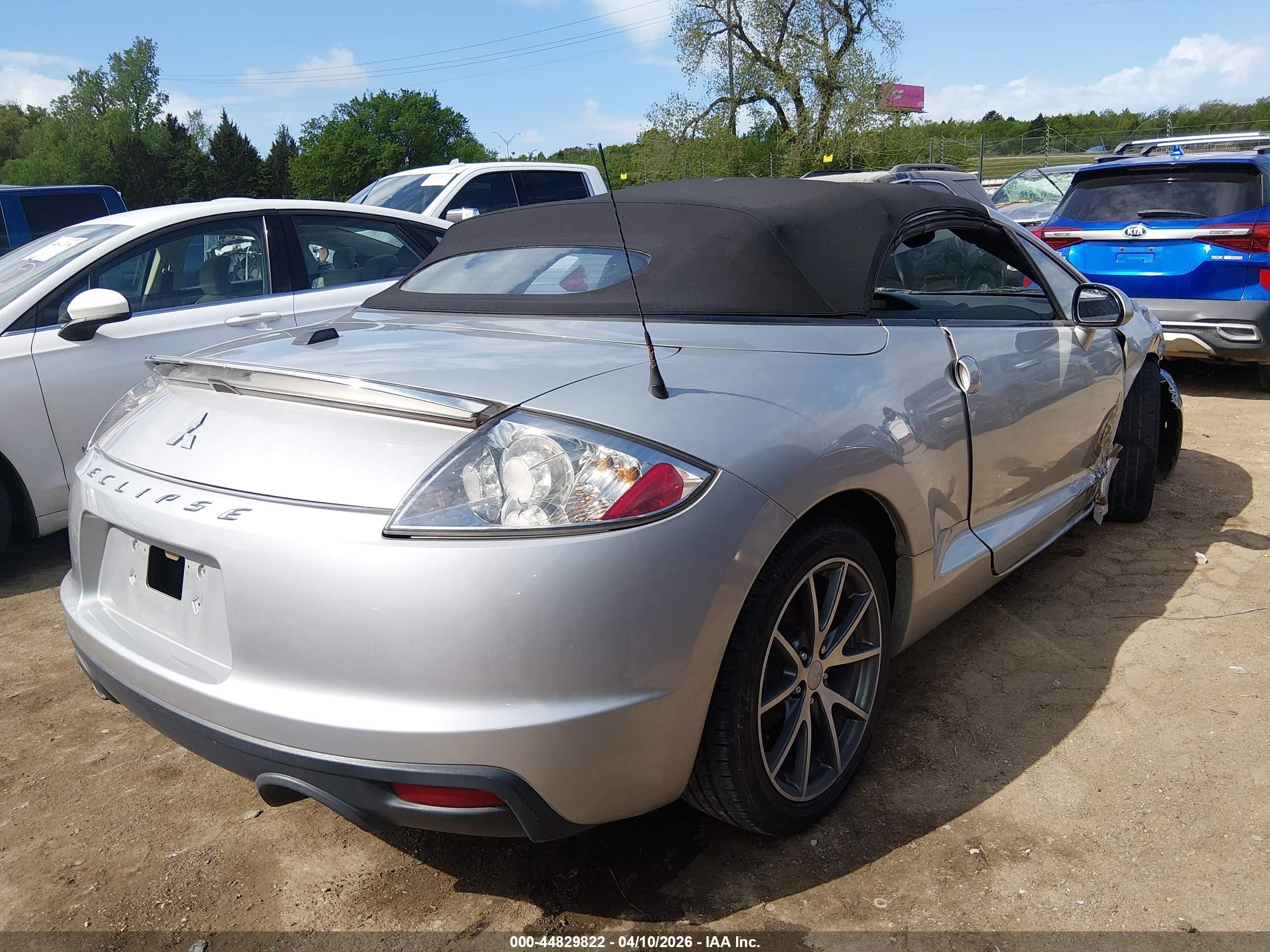 2012 Mitsubishi Eclipse Spyder Gs Sport Silver vin: 4A37L2EFXCE001062