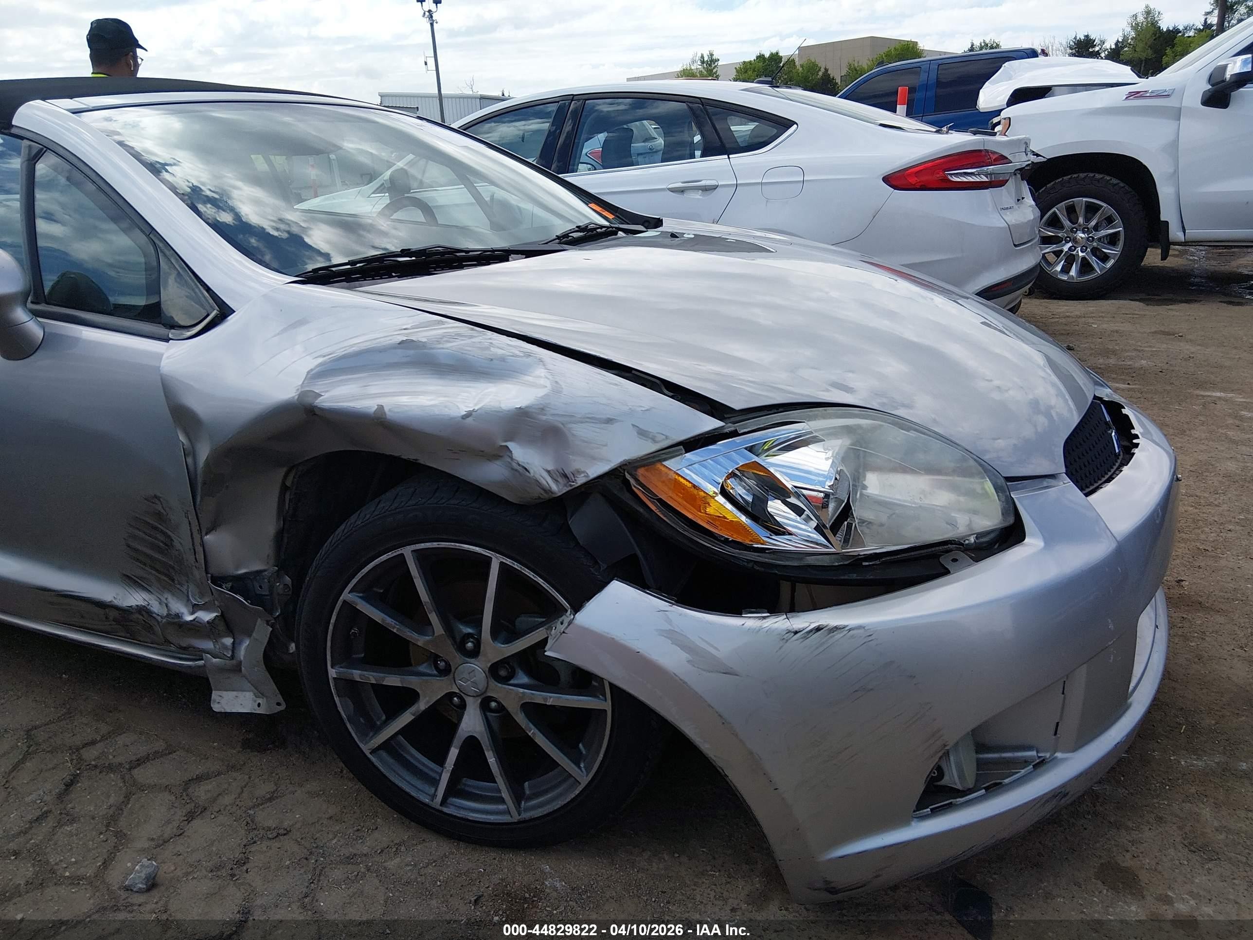 2012 Mitsubishi Eclipse Spyder Gs Sport Silver vin: 4A37L2EFXCE001062