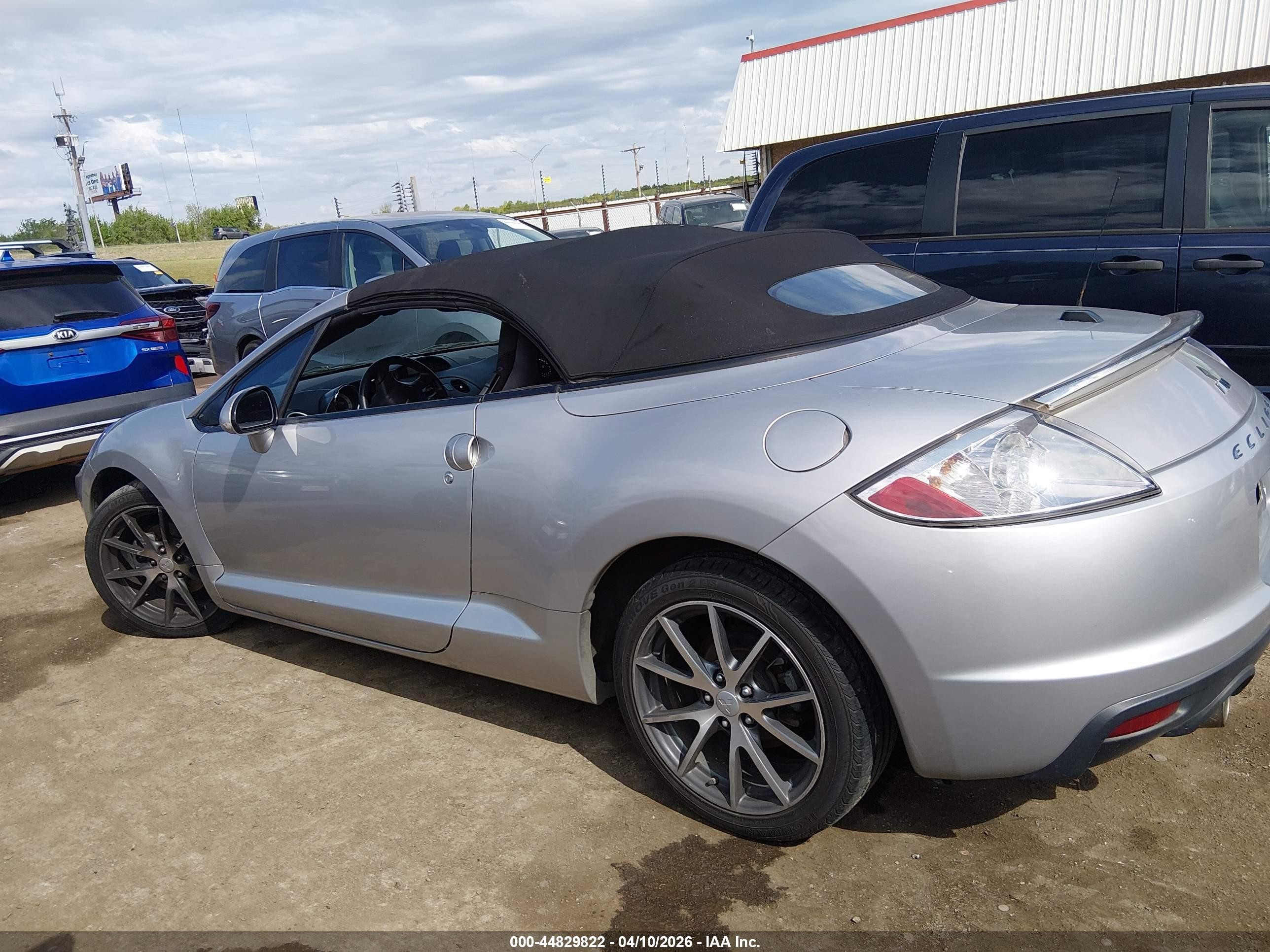 2012 Mitsubishi Eclipse Spyder Gs Sport Silver vin: 4A37L2EFXCE001062