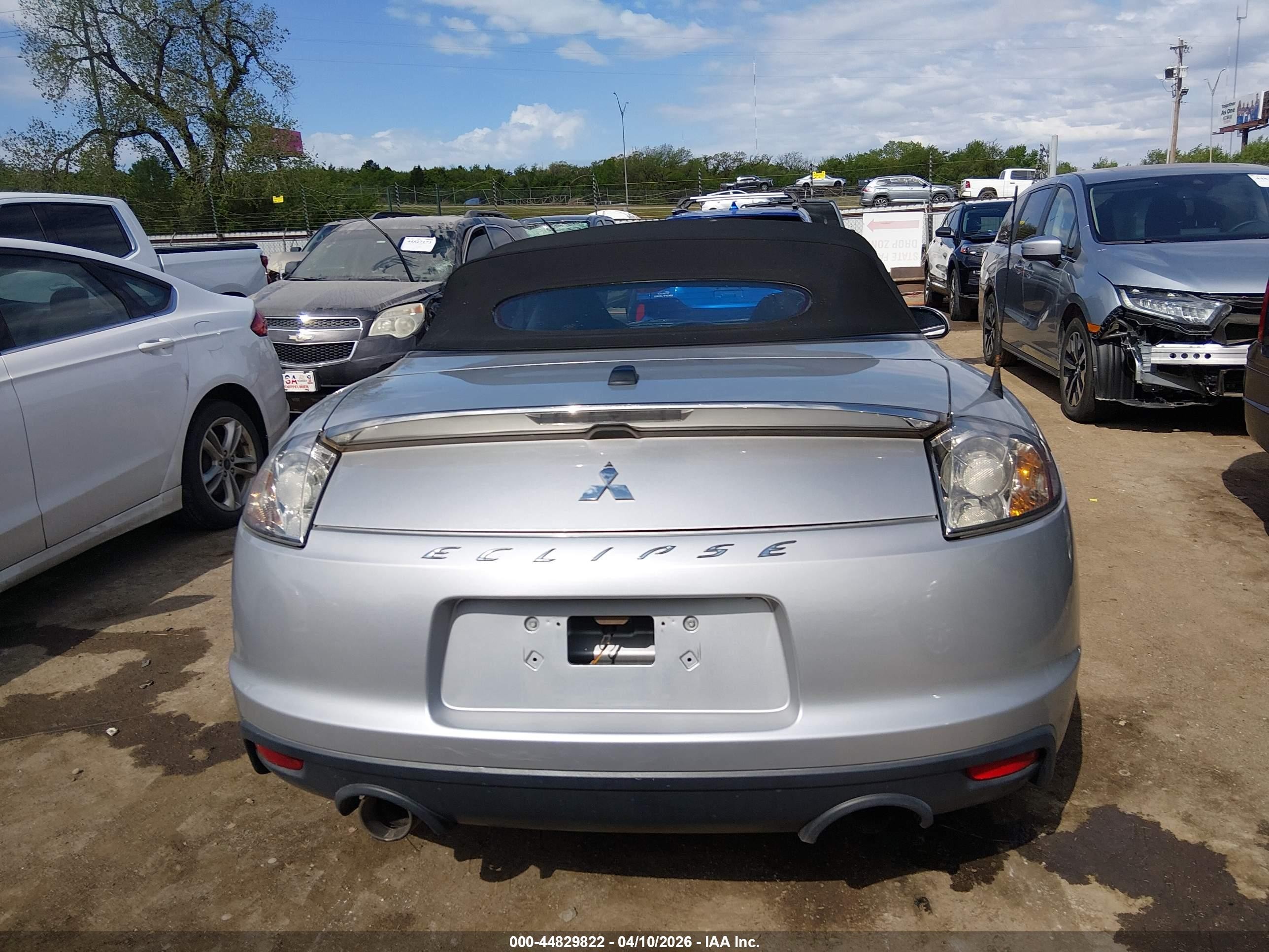 2012 Mitsubishi Eclipse Spyder Gs Sport Silver vin: 4A37L2EFXCE001062