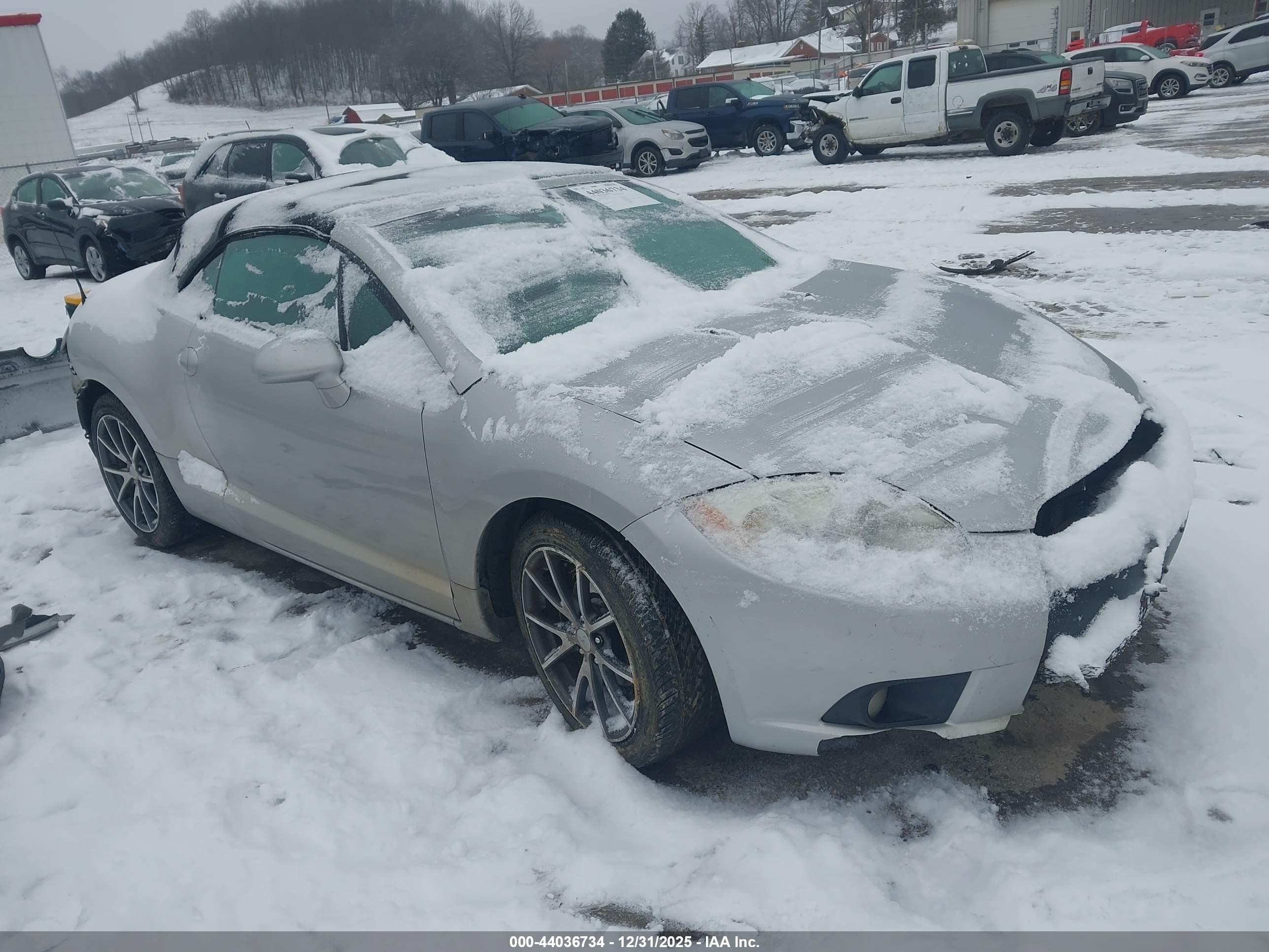 2012 Mitsubishi Eclipse Spyder Gs Sport Серебряный vin: 4A37L2EFXCE001546