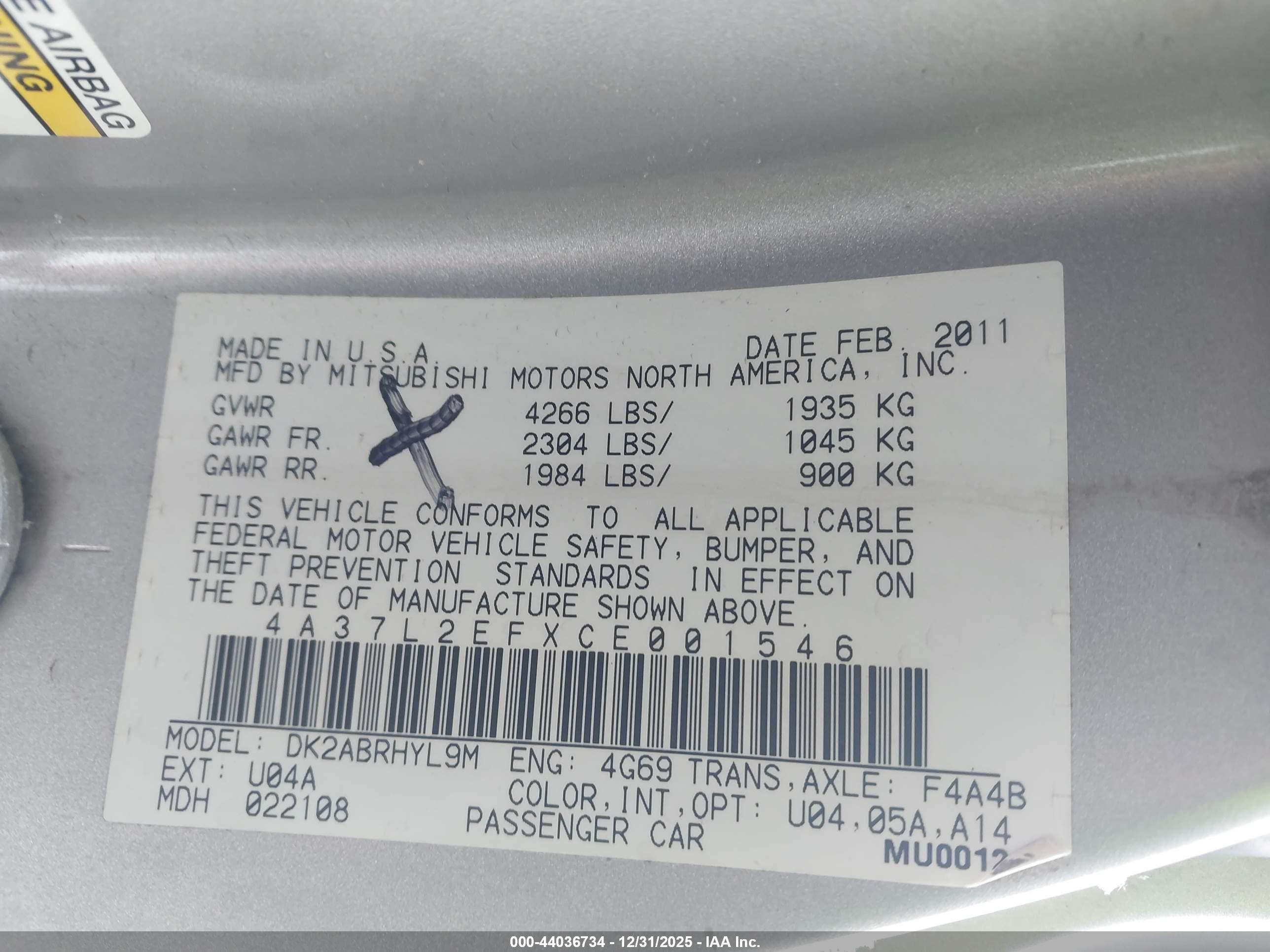 2012 Mitsubishi Eclipse Spyder Gs Sport Серебряный vin: 4A37L2EFXCE001546