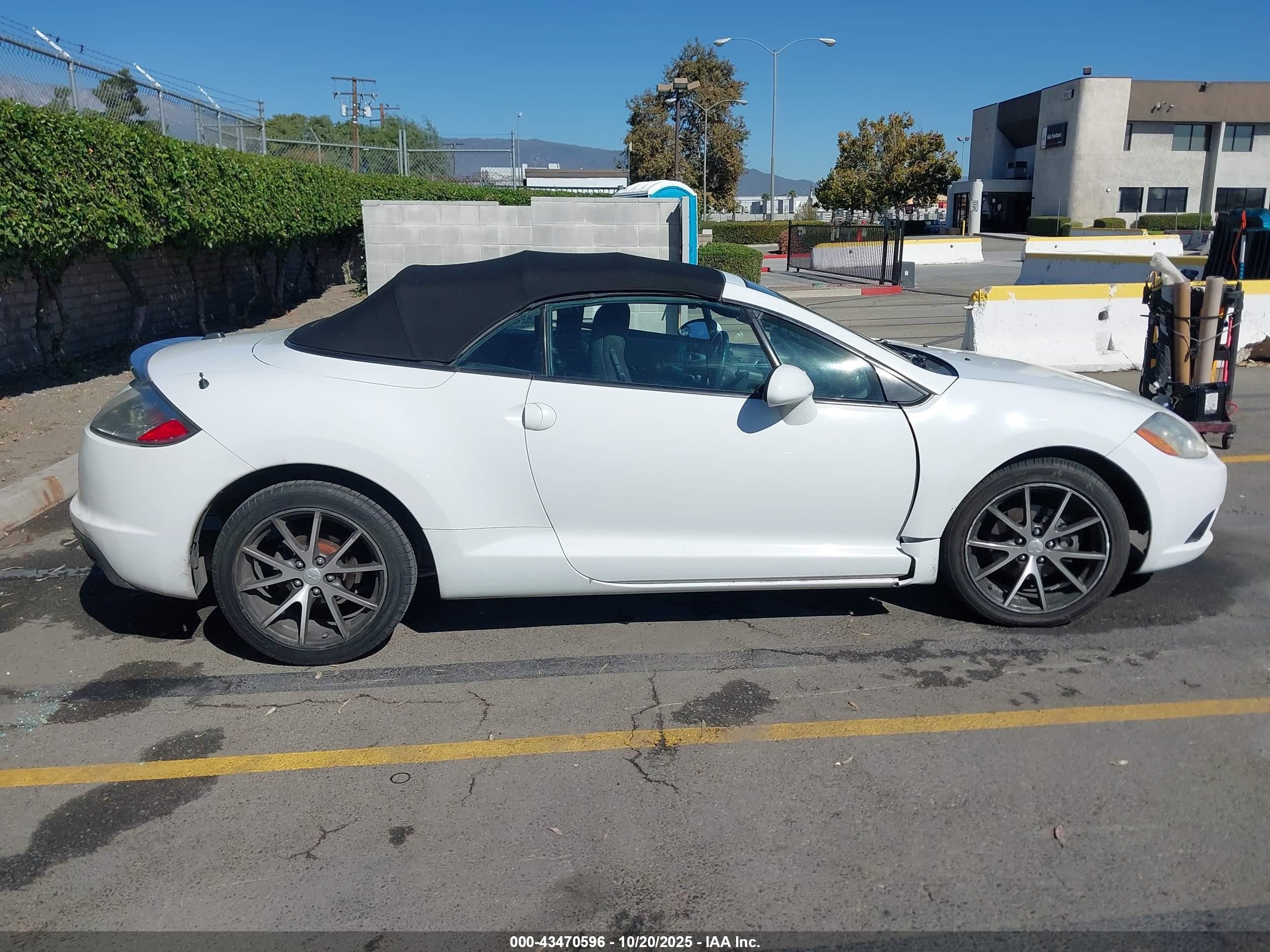 2012 Mitsubishi Eclipse Spyder Gs Sport White vin: 4A37L2EFXCE003037